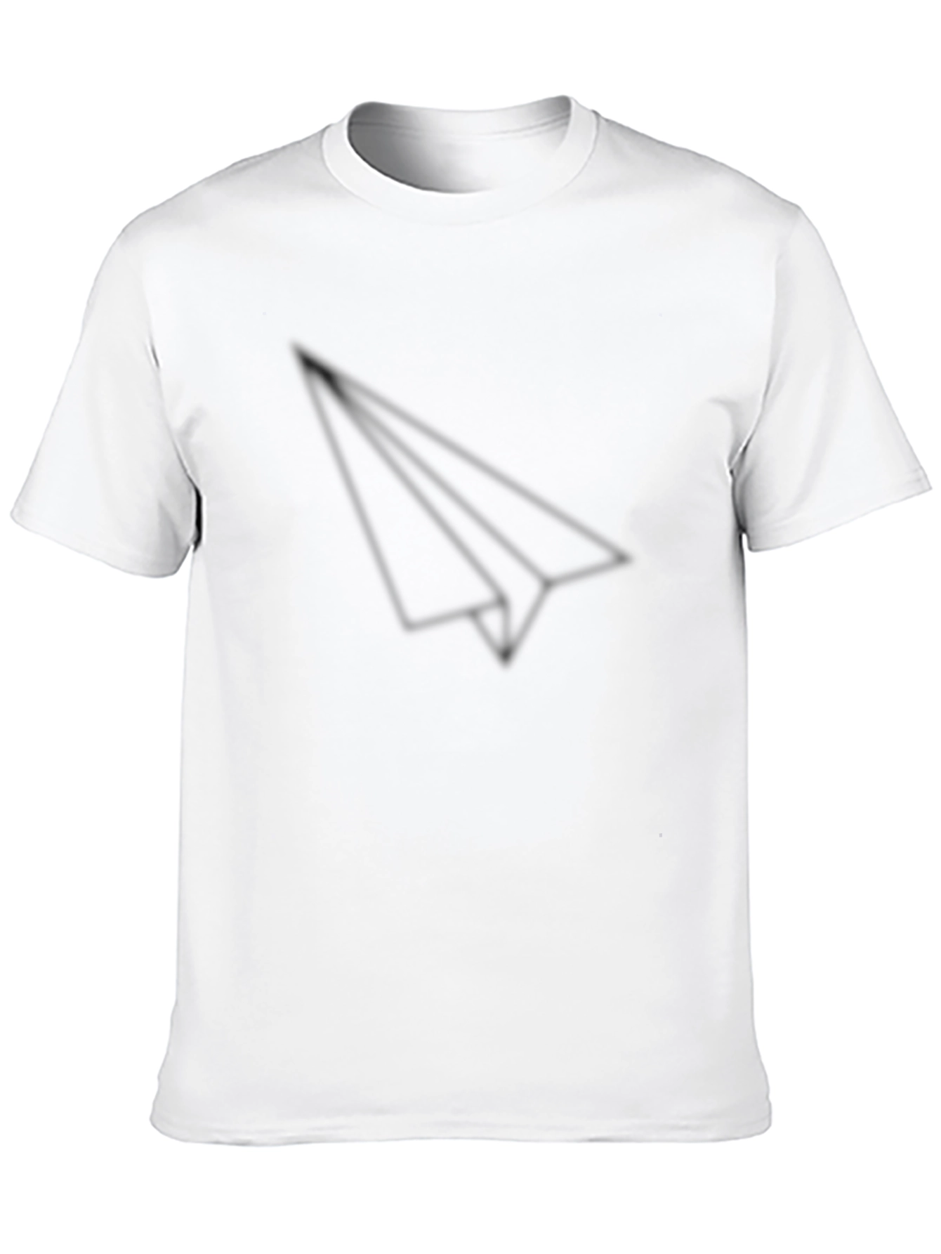 Black Men's Black Paper Airplane Graphic Tee view 10