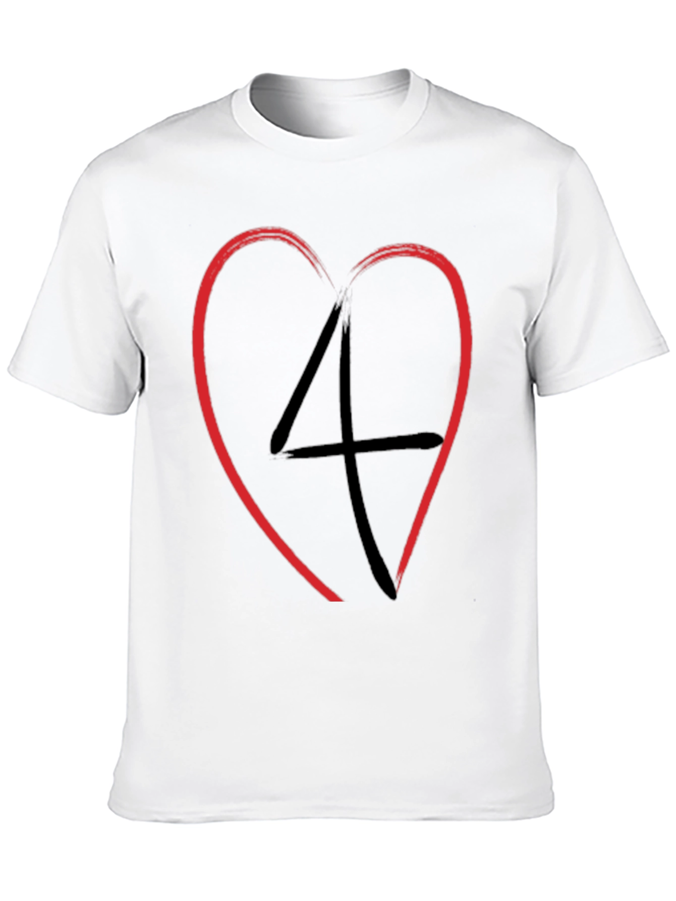 Black Heart 4 Men's Black Graphic Tee view 10