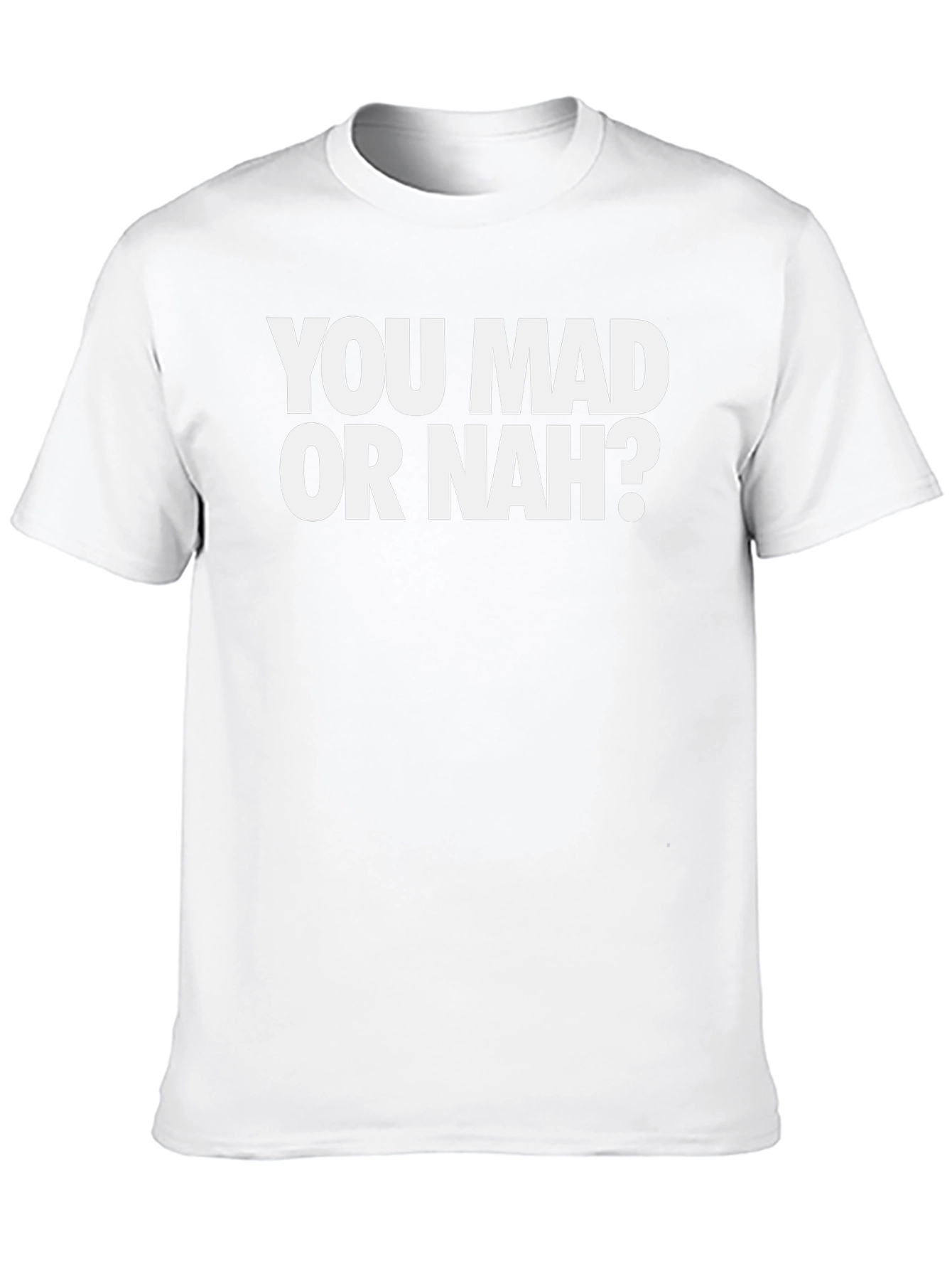 Black You Mad Or Nah? Novelty Graphic T-Shirt view 10