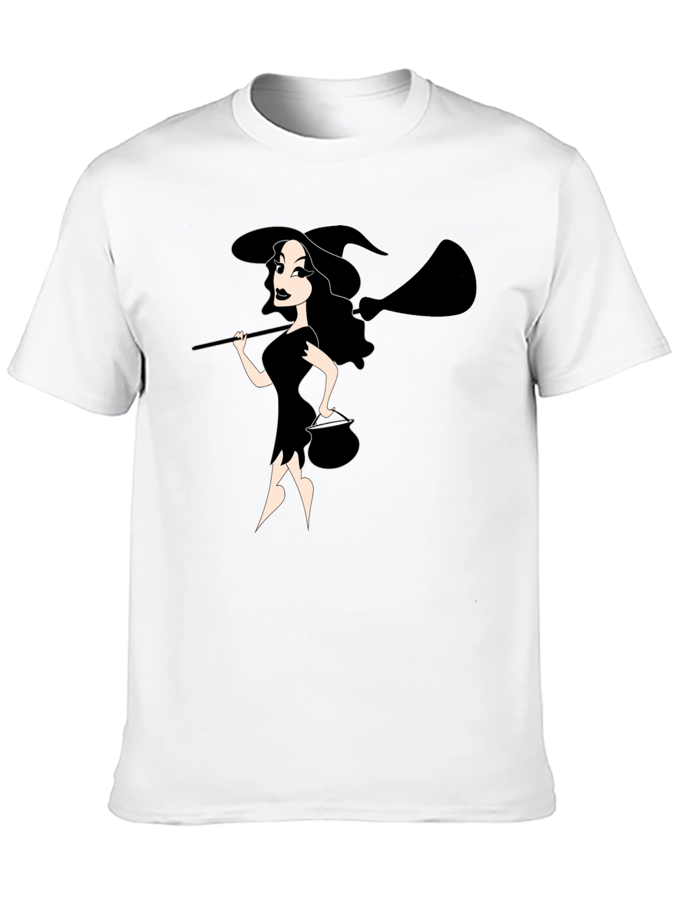 Black Halloween Witch T-Shirt - Spooky & Stylish Black Tee view 10