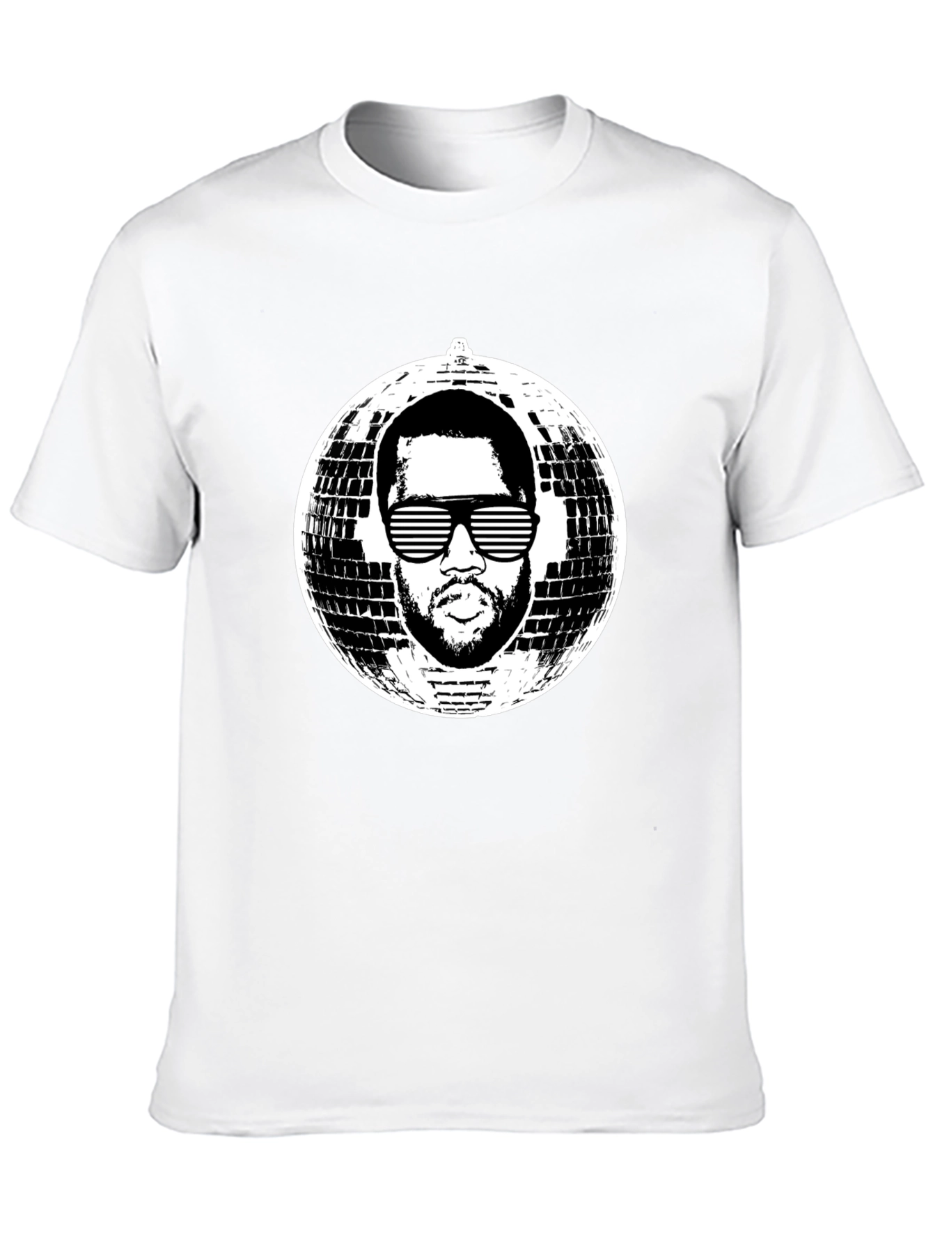 Black Retro Disco Kanye Tee - Black view 10
