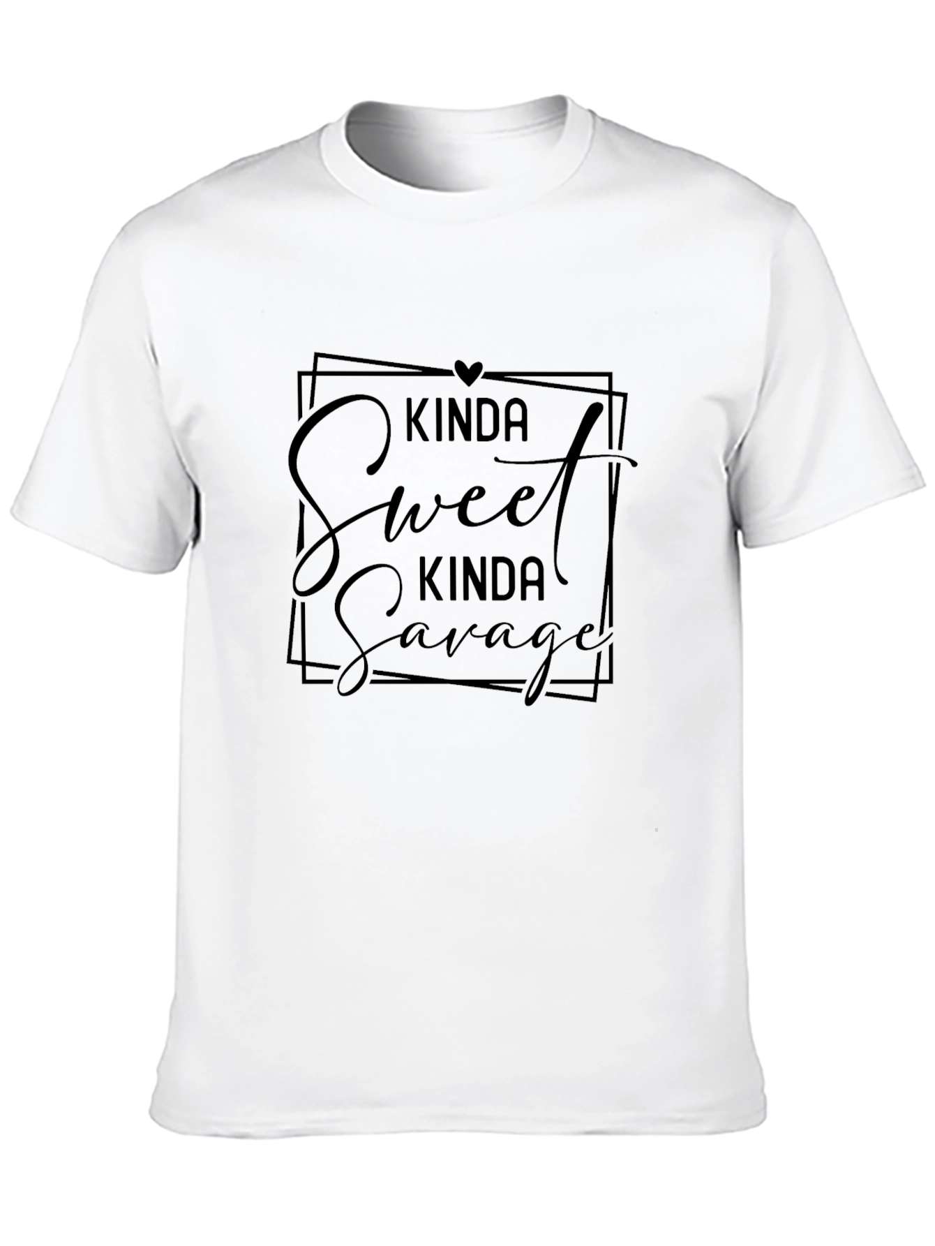 Black Kinda Sweet Kinda Savage Black Graphic Tee view 10