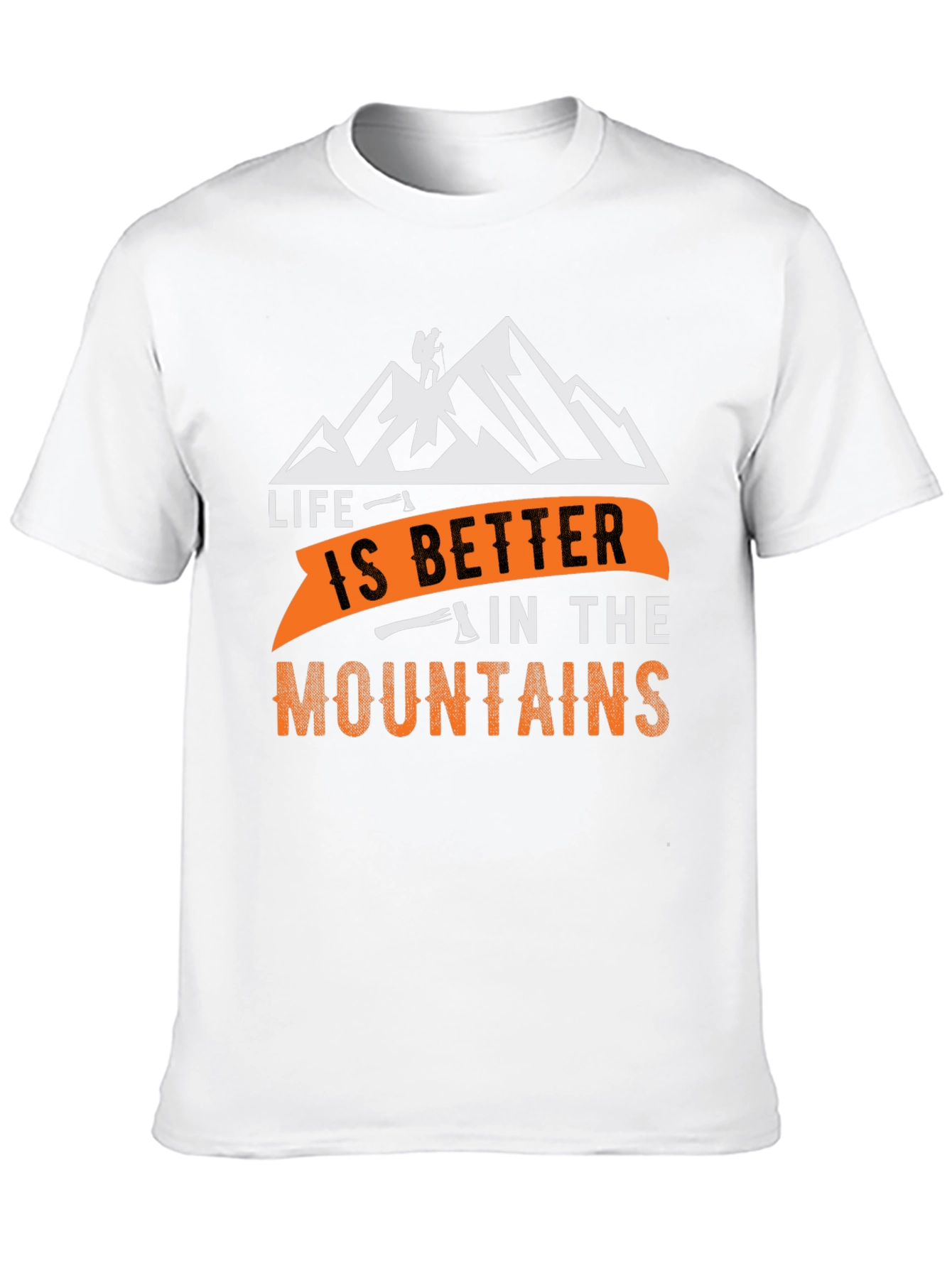 Black Life is Better in the Mountains Black T-Shirt view 10