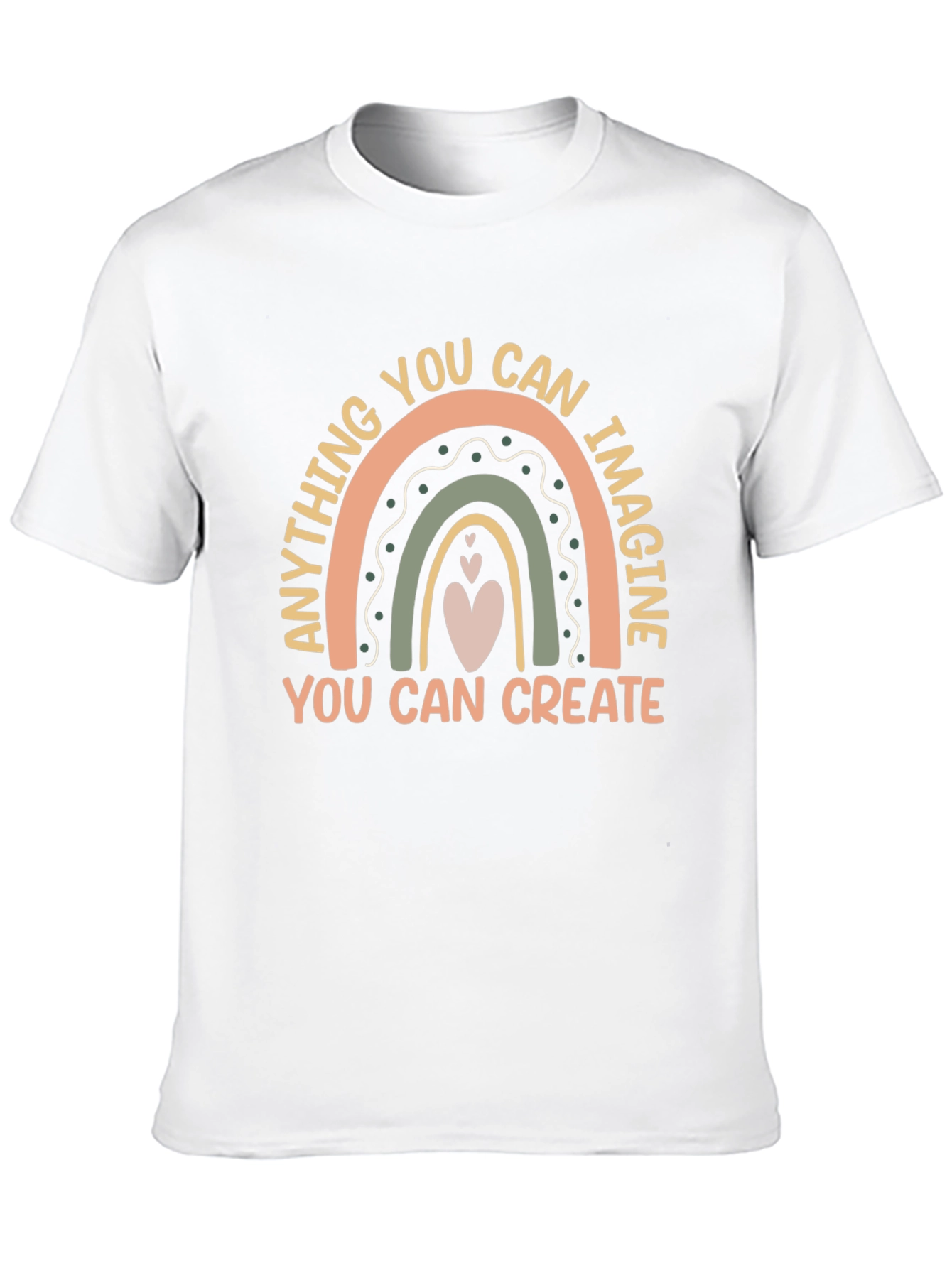 Black Inspirational Rainbow Graphic Tee view 10