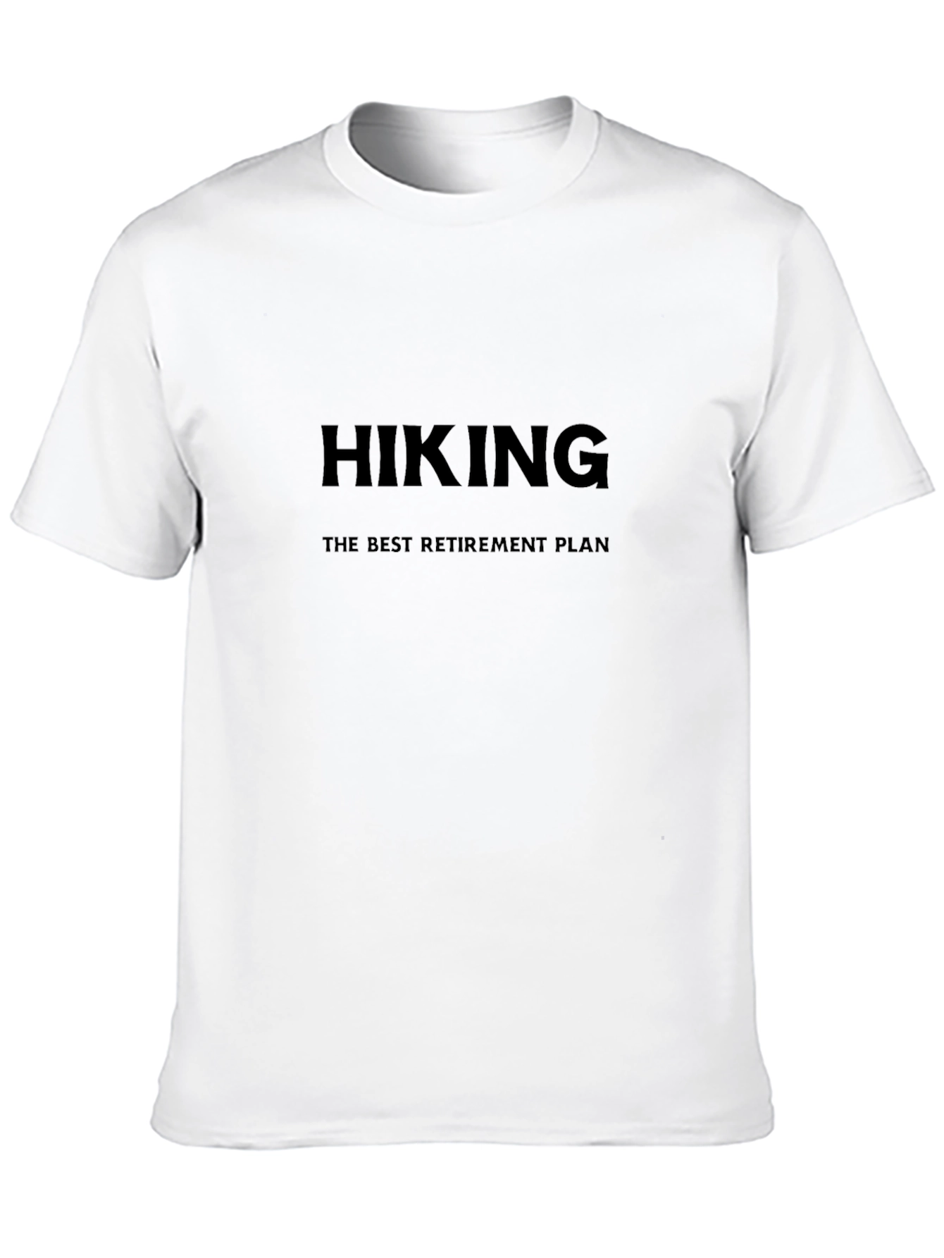 Black Hiking Retirement Plan Black T-Shirt view 10