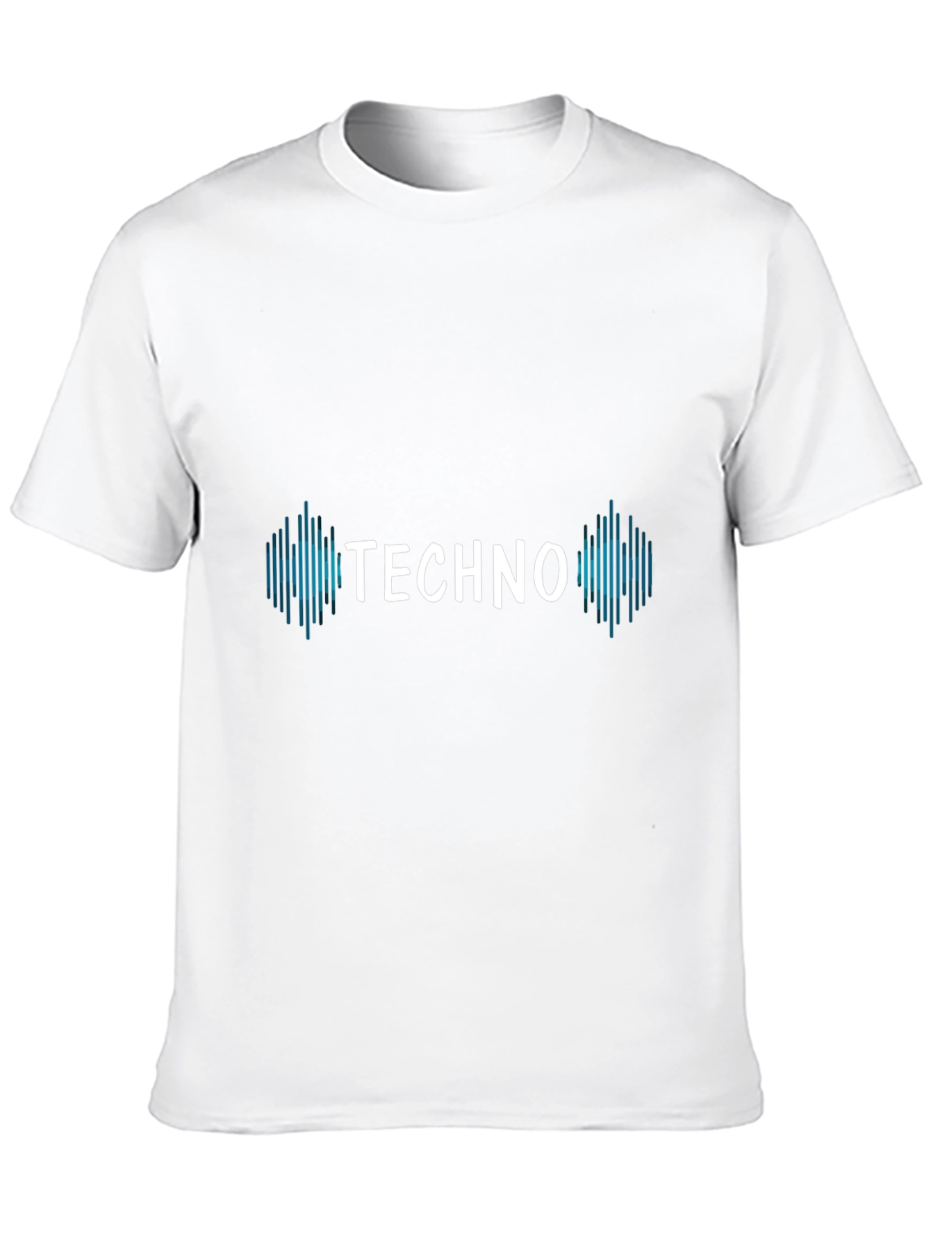 Black Techno Music Graphic T-Shirt - Black Short Sleeve Tee view 10