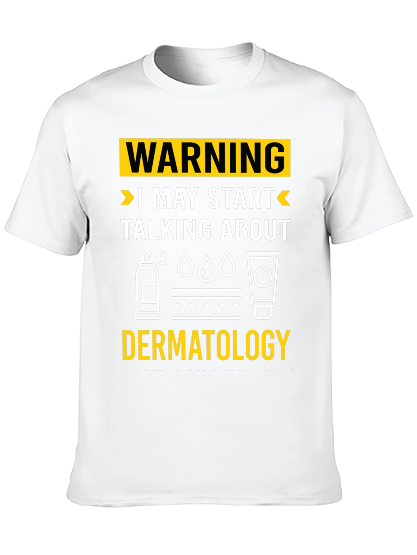 Black Warning Dermatology T-Shirt view 10