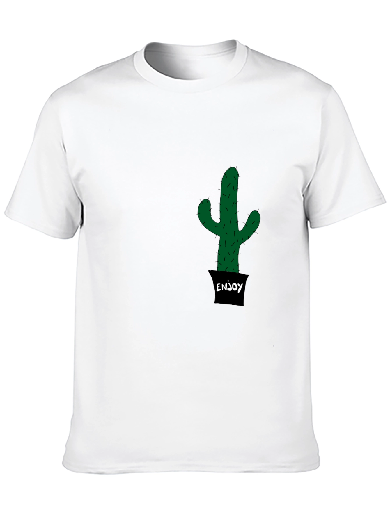 Black Cactus Enjoy T-Shirt - Trendy & Unique view 10