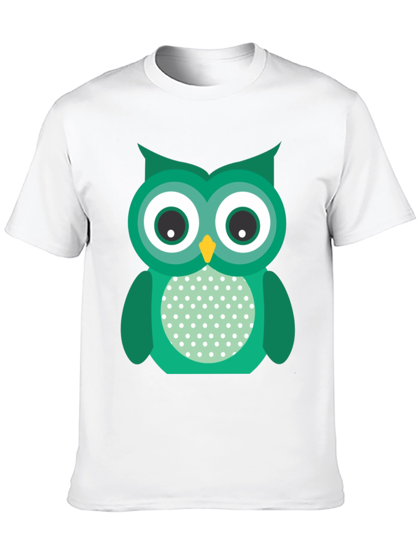 Black Cute Owl Graphic Print Black T-Shirt view 10