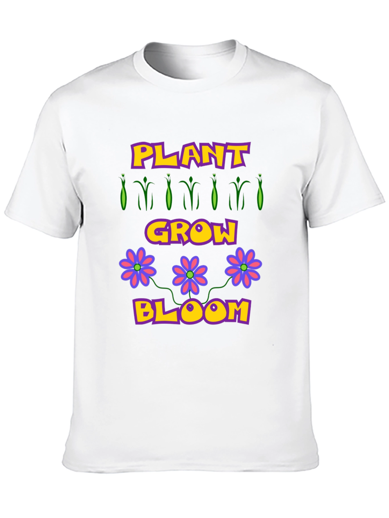 Black Plant Grow Bloom T-Shirt - Garden Lovers Tee view 10
