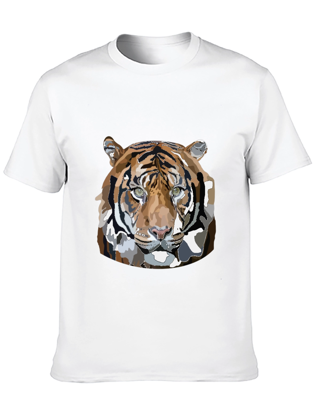 Black Tiger Graphic Print Black T-Shirt view 10