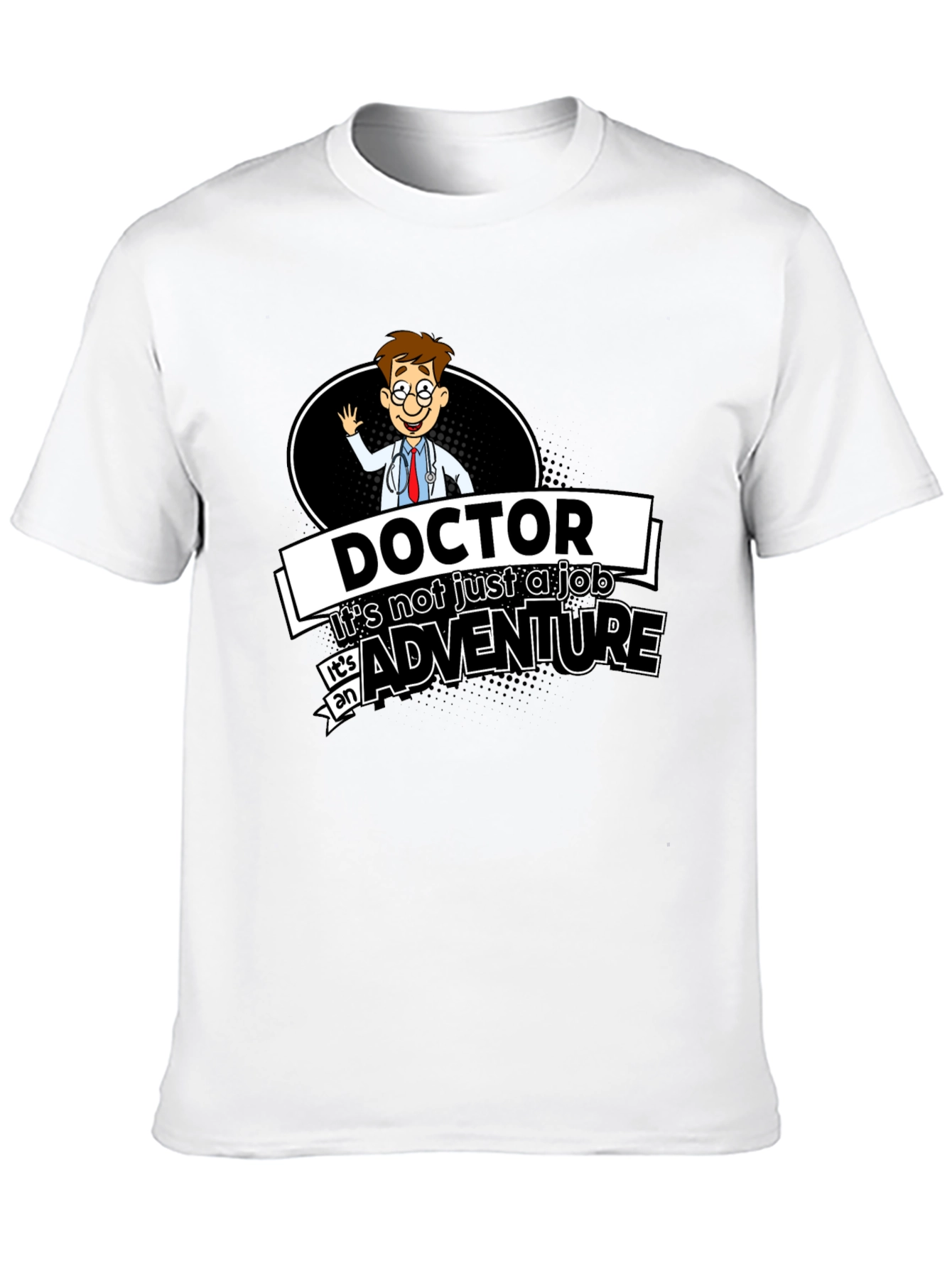Black Doctor Adventure Black T-Shirt view 10