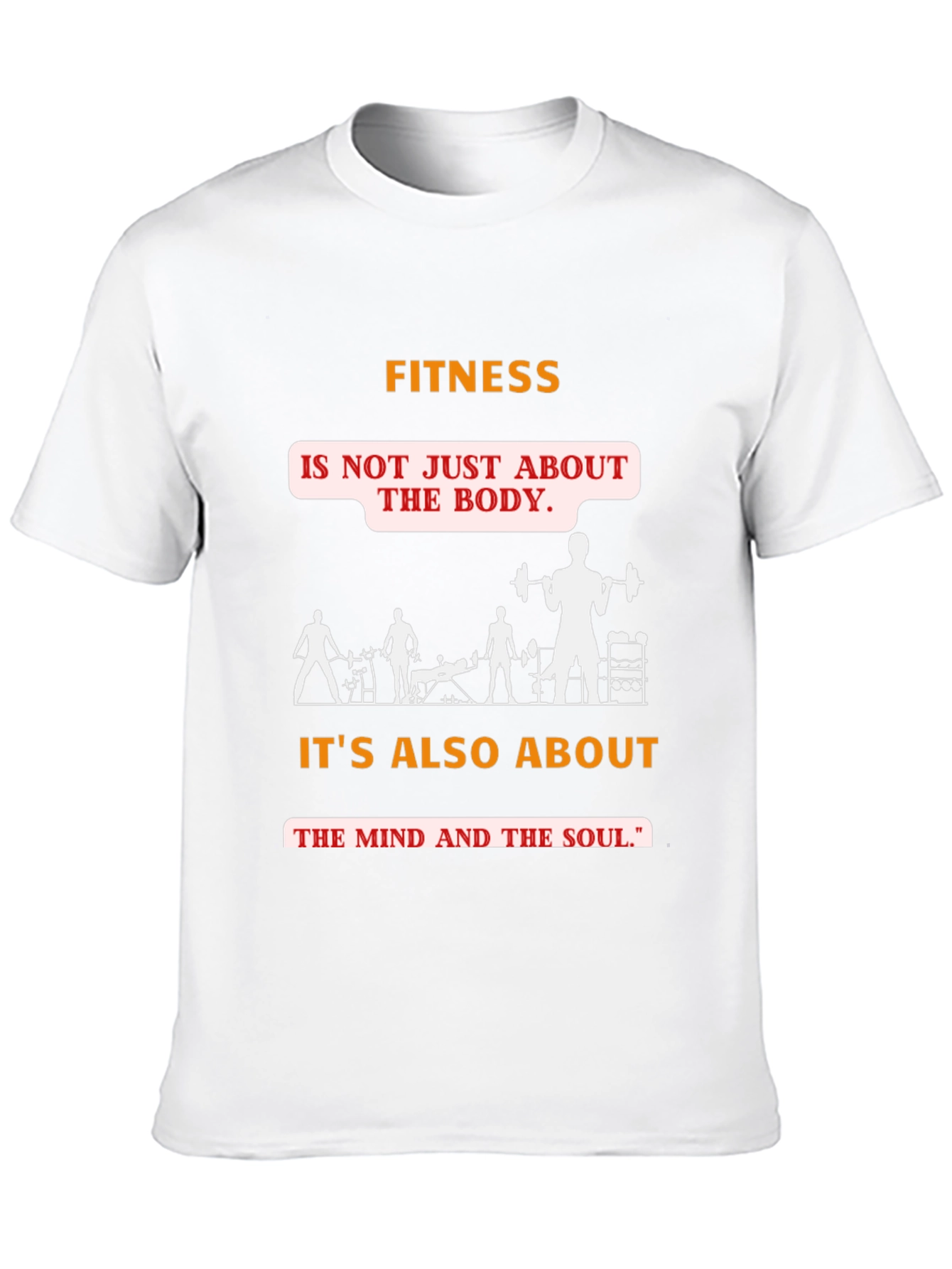 Black Fitness Mind & Body Graphic Tee - Black view 10