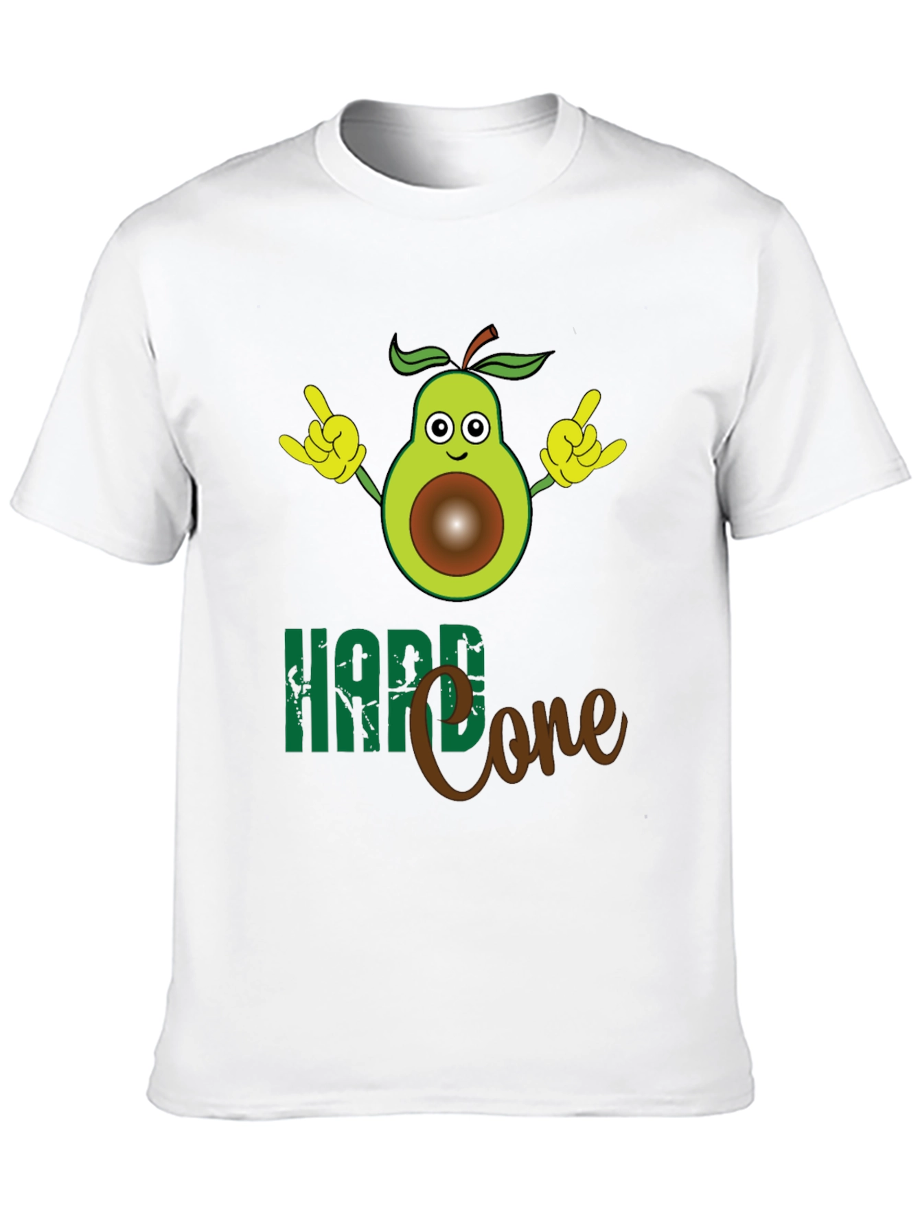 Black Hard Core Avocado T-Shirt view 10