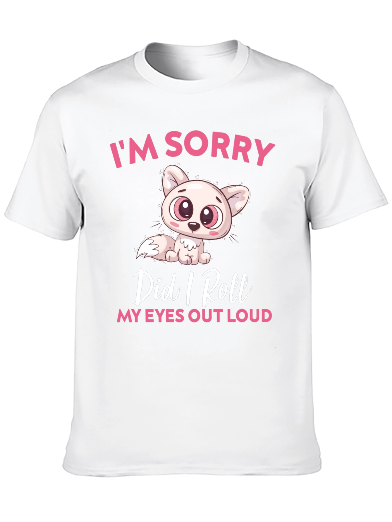 Black Funny Cat Graphic T-Shirt: I'm Sorry, Did I Roll My Eyes Out Loud? view 10