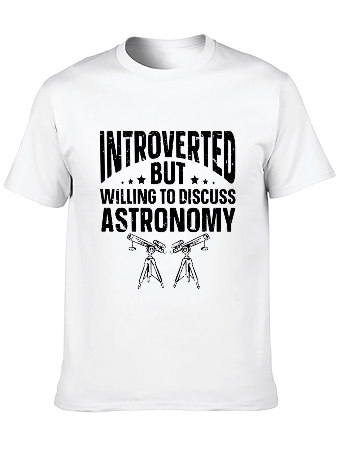 Black Introverted Astronomy T-Shirt view 10