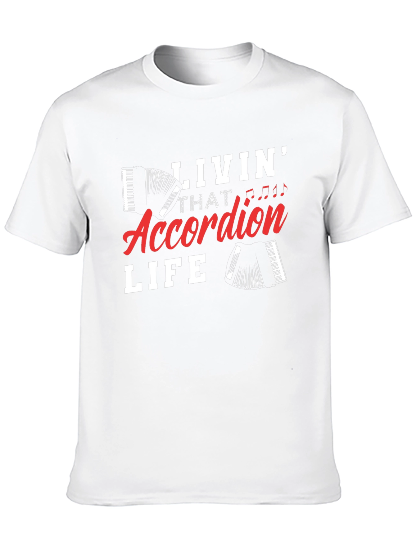Black Accordion Life Graphic Tee - Musician T-Shirt view 10