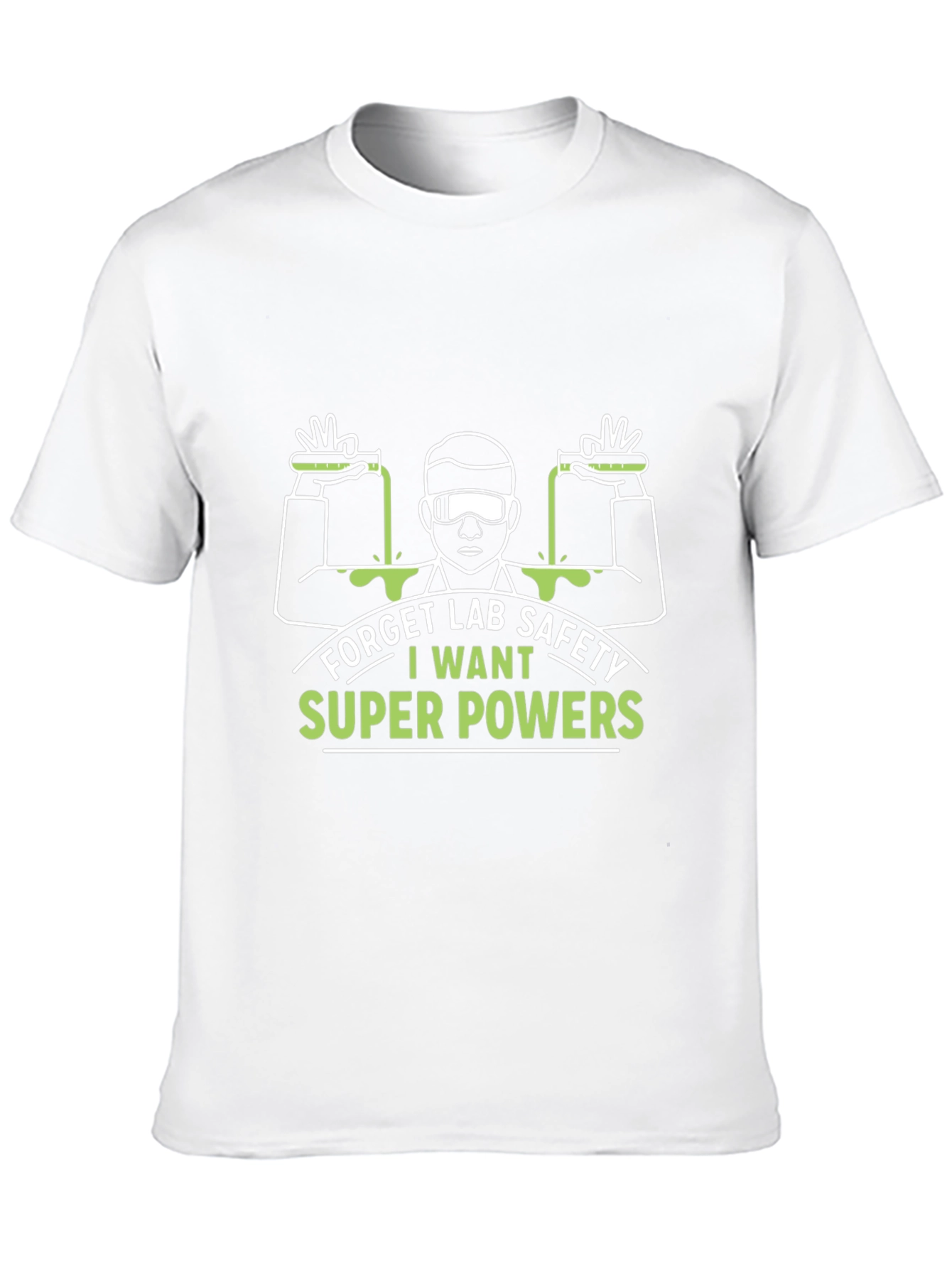 Black Funny Lab Safety Super Powers T-Shirt view 10