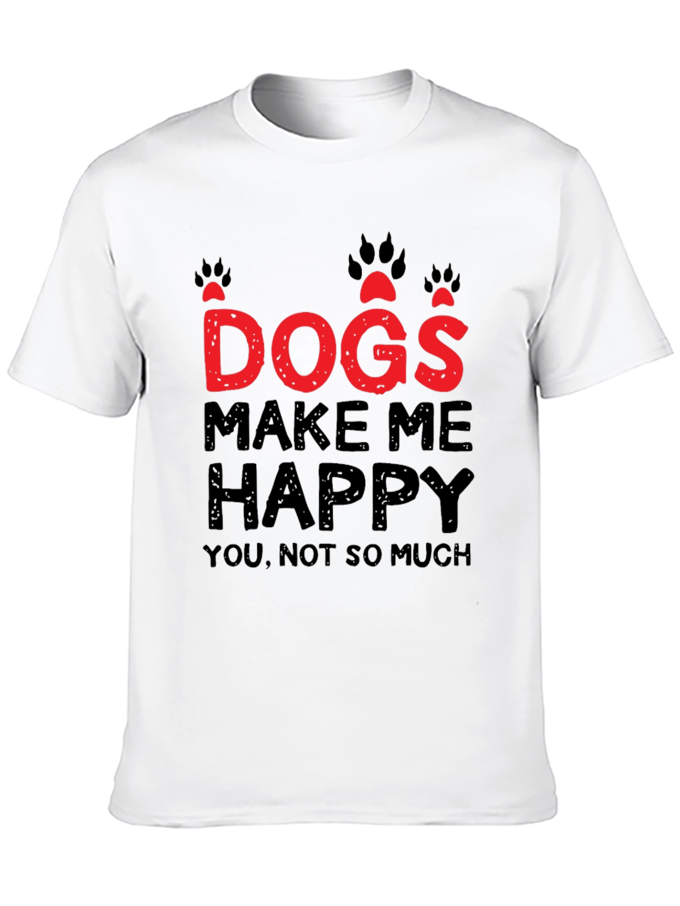 Black Dogs Make Me Happy Graphic T-Shirt view 10