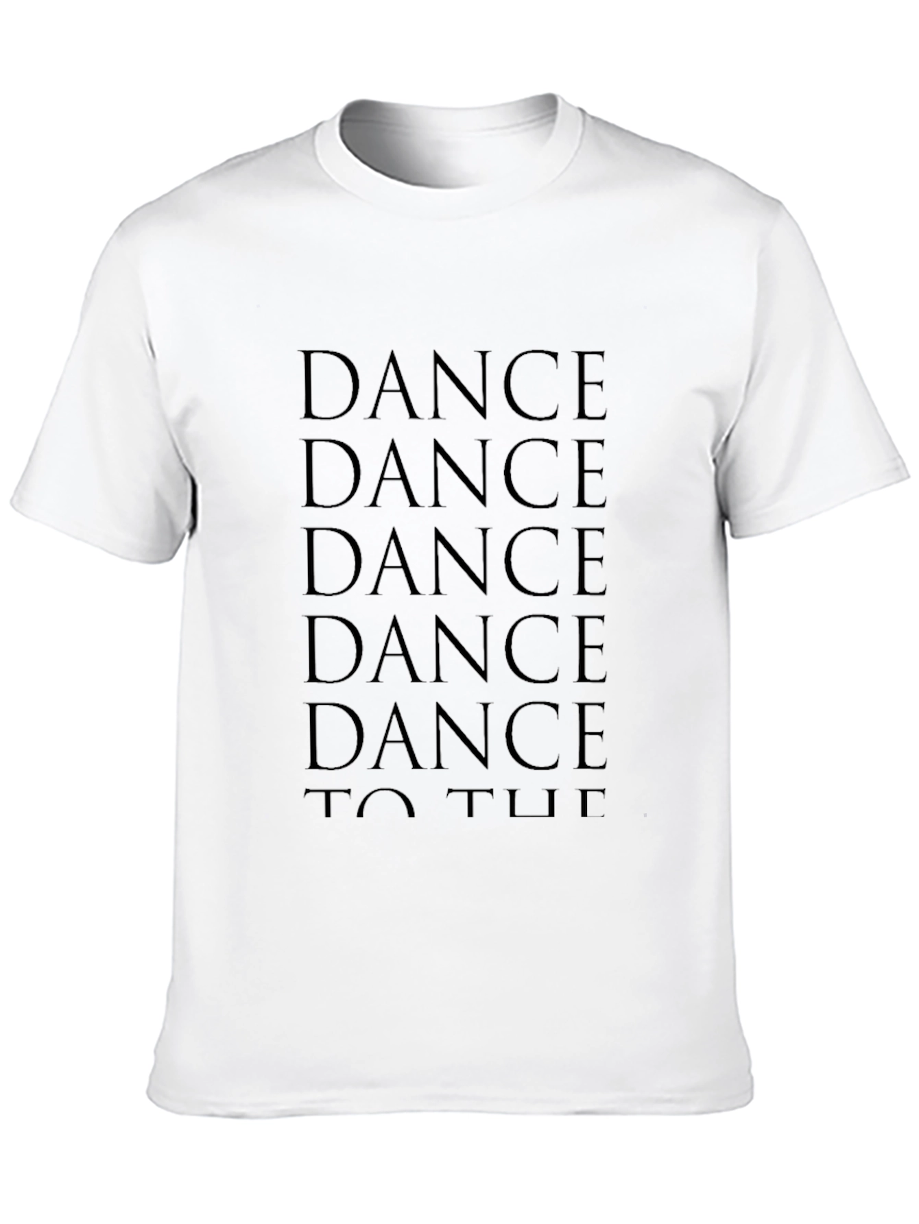 Black Dance T-Shirt: Black Cotton Graphic Tee view 10
