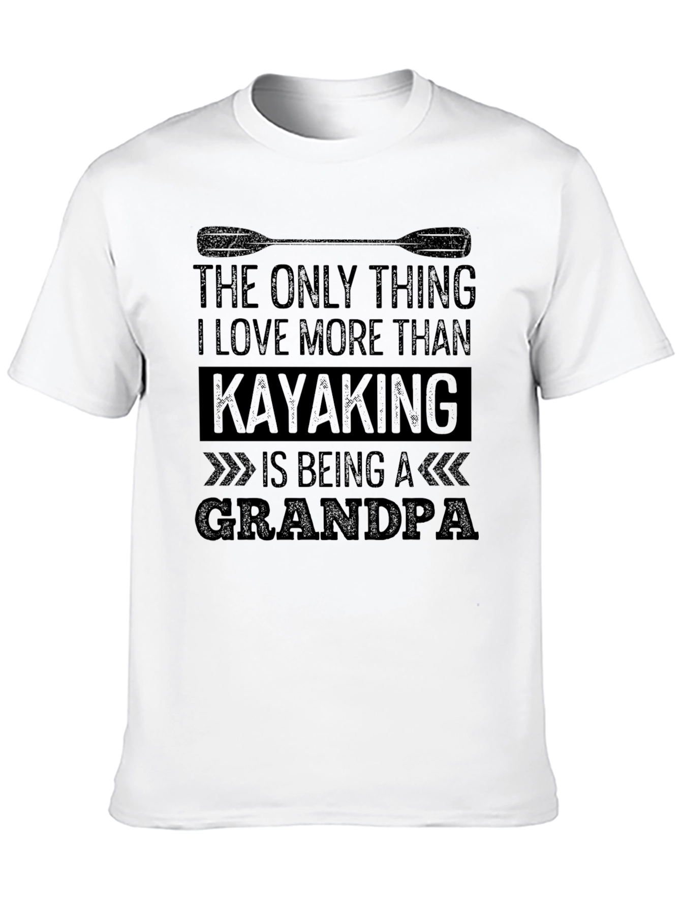 Black Kayaking Grandpa T-Shirt - Perfect Gift! view 10