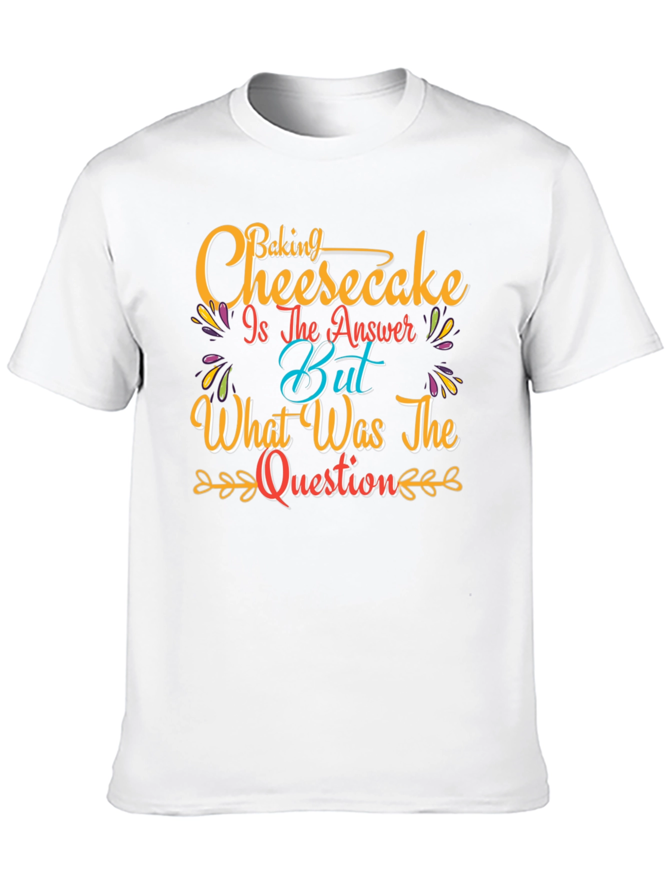 Black Baking Cheesecake T-Shirt - Funny Foodie Tee view 10