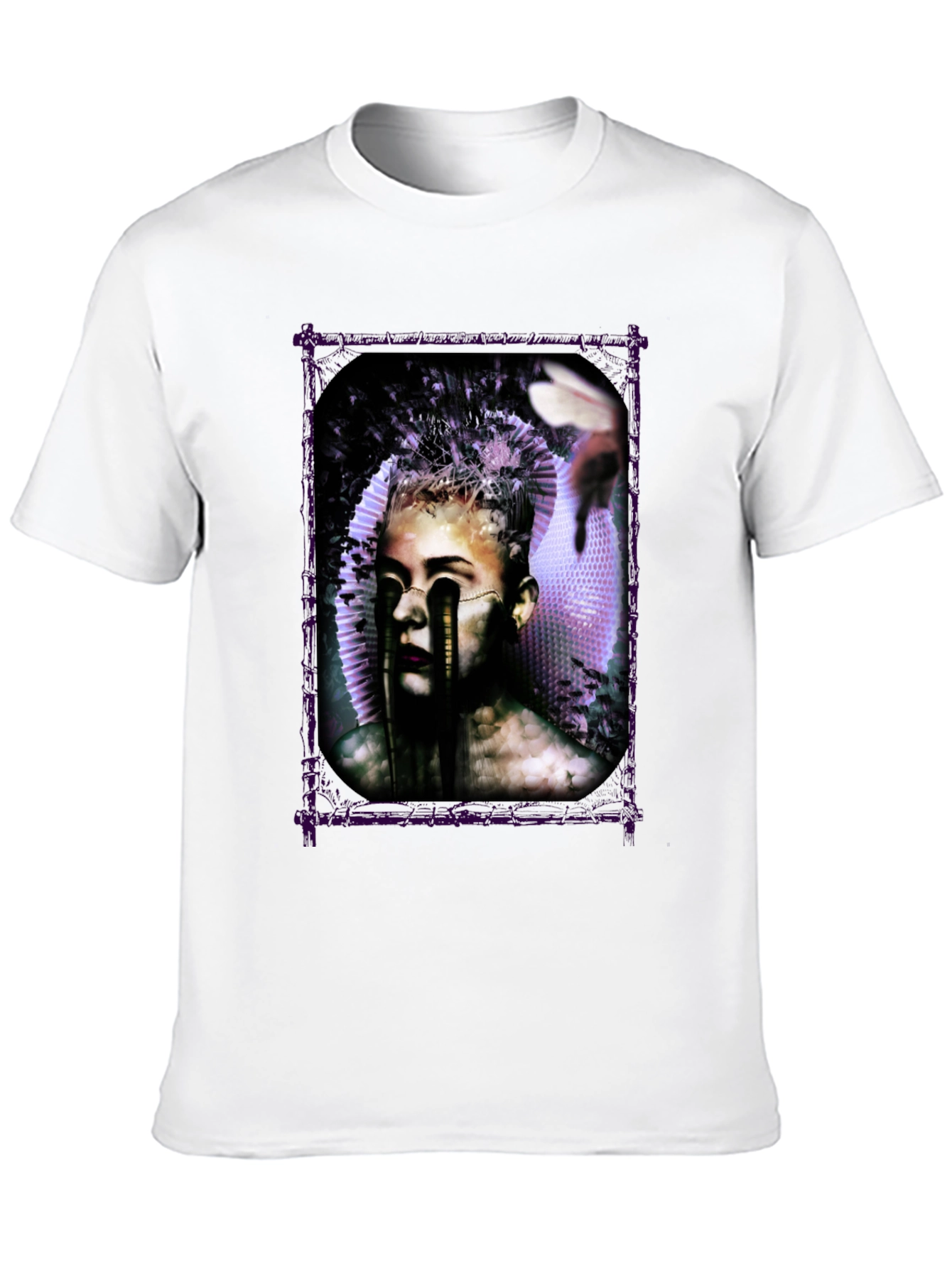 Black Artistic Graphic Print Tee view 10