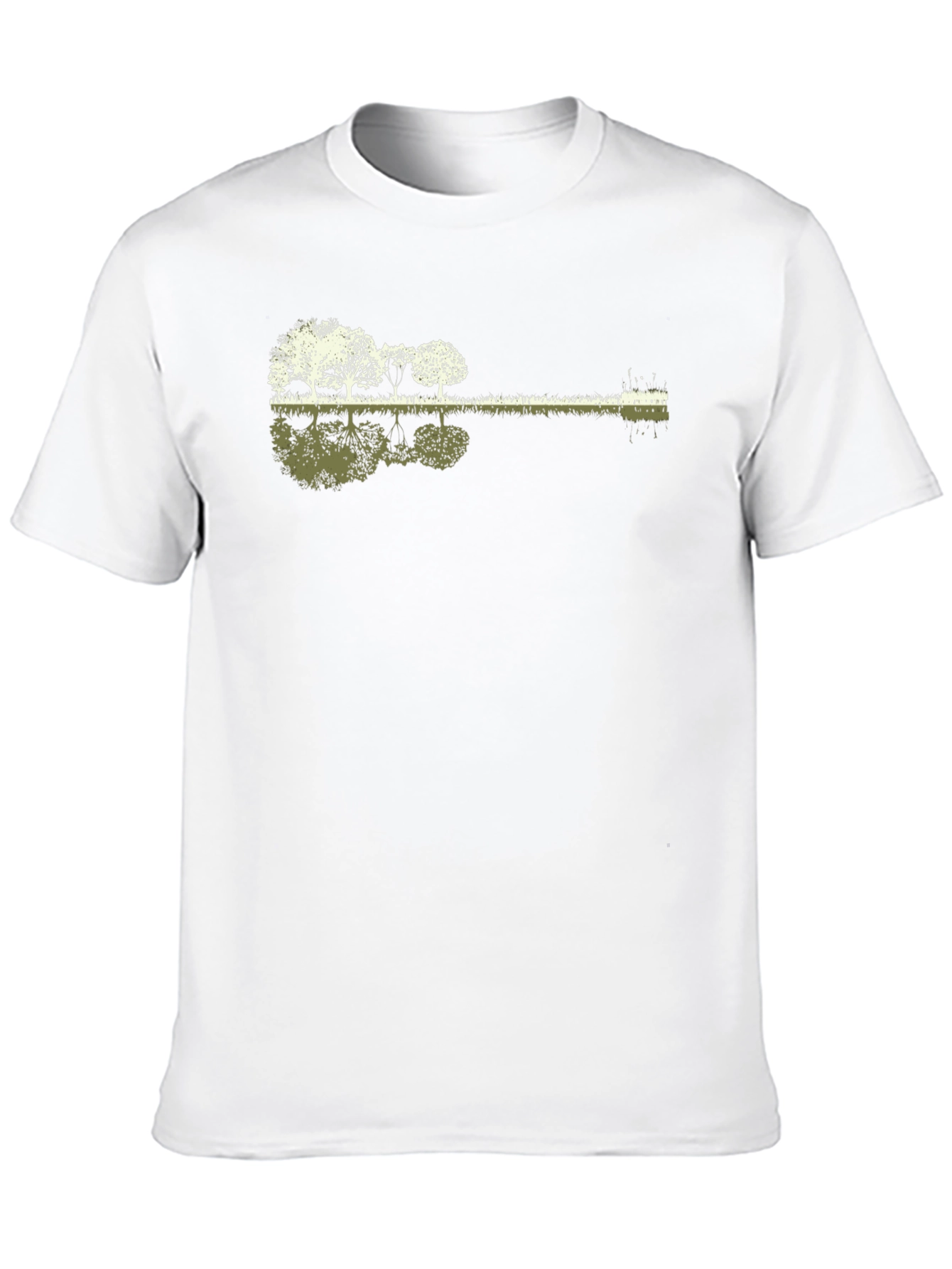 Black Nature Guitar Graphic Tee - Unique Music Lover Gift view 10