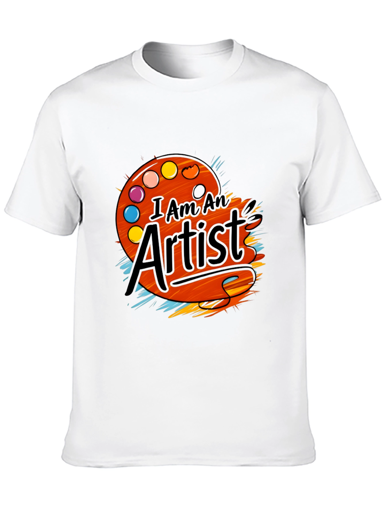 Black I Am An Artist T-Shirt - Painter Palette Graphic Tee view 10