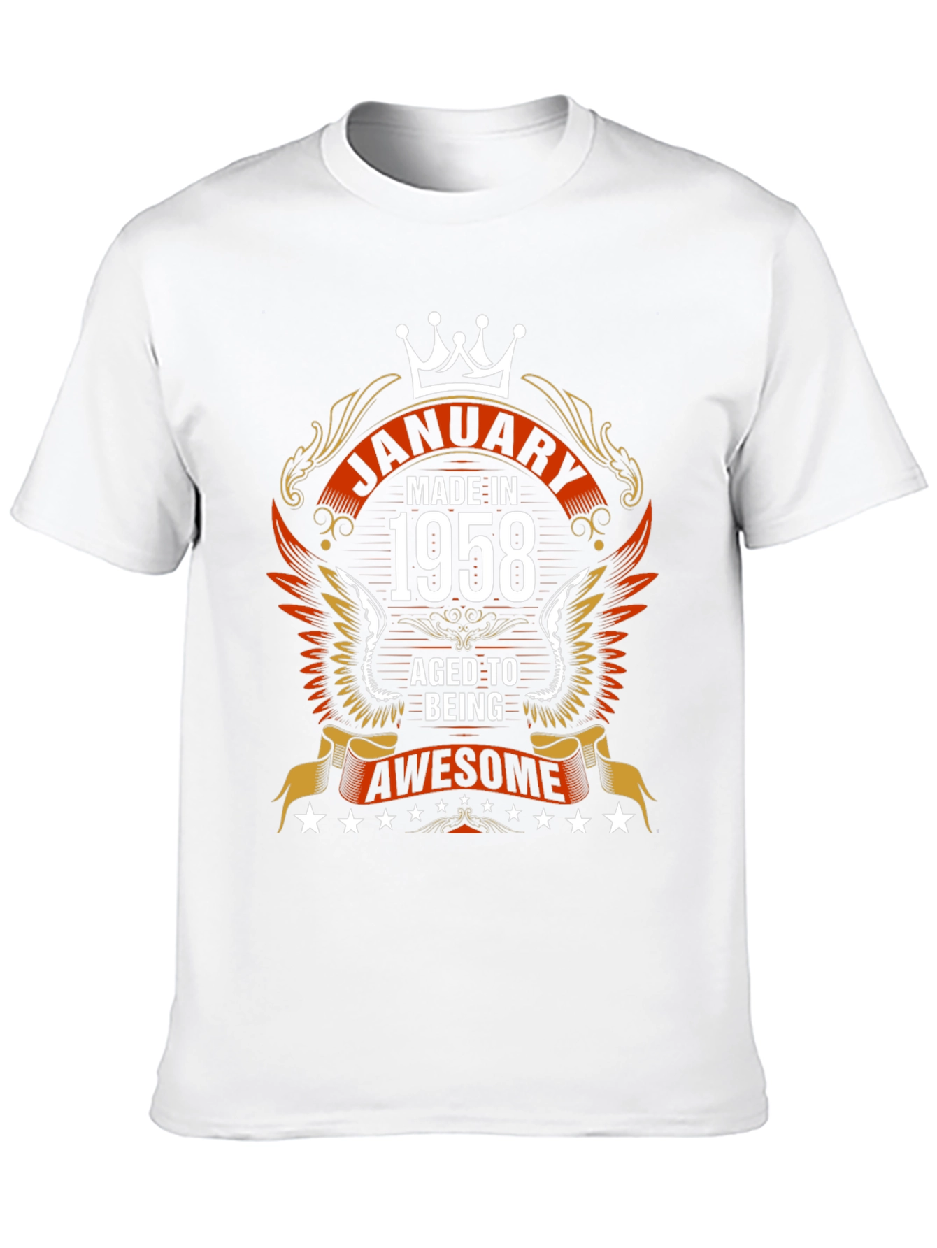 Black January 1958 Aged To Awesome T-Shirt view 10