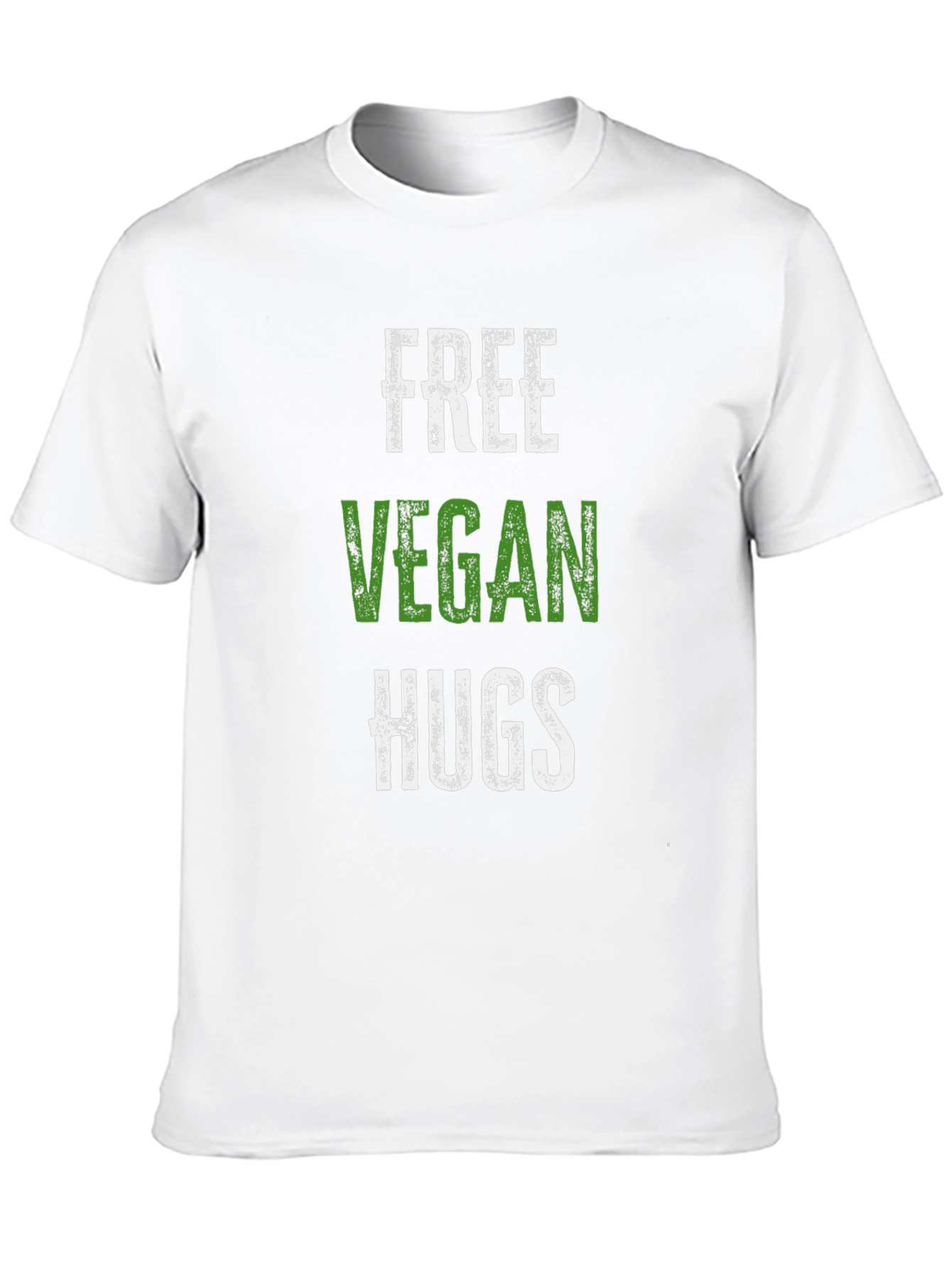 Black Free Vegan Hugs T-Shirt - Soft Cotton Tee view 10