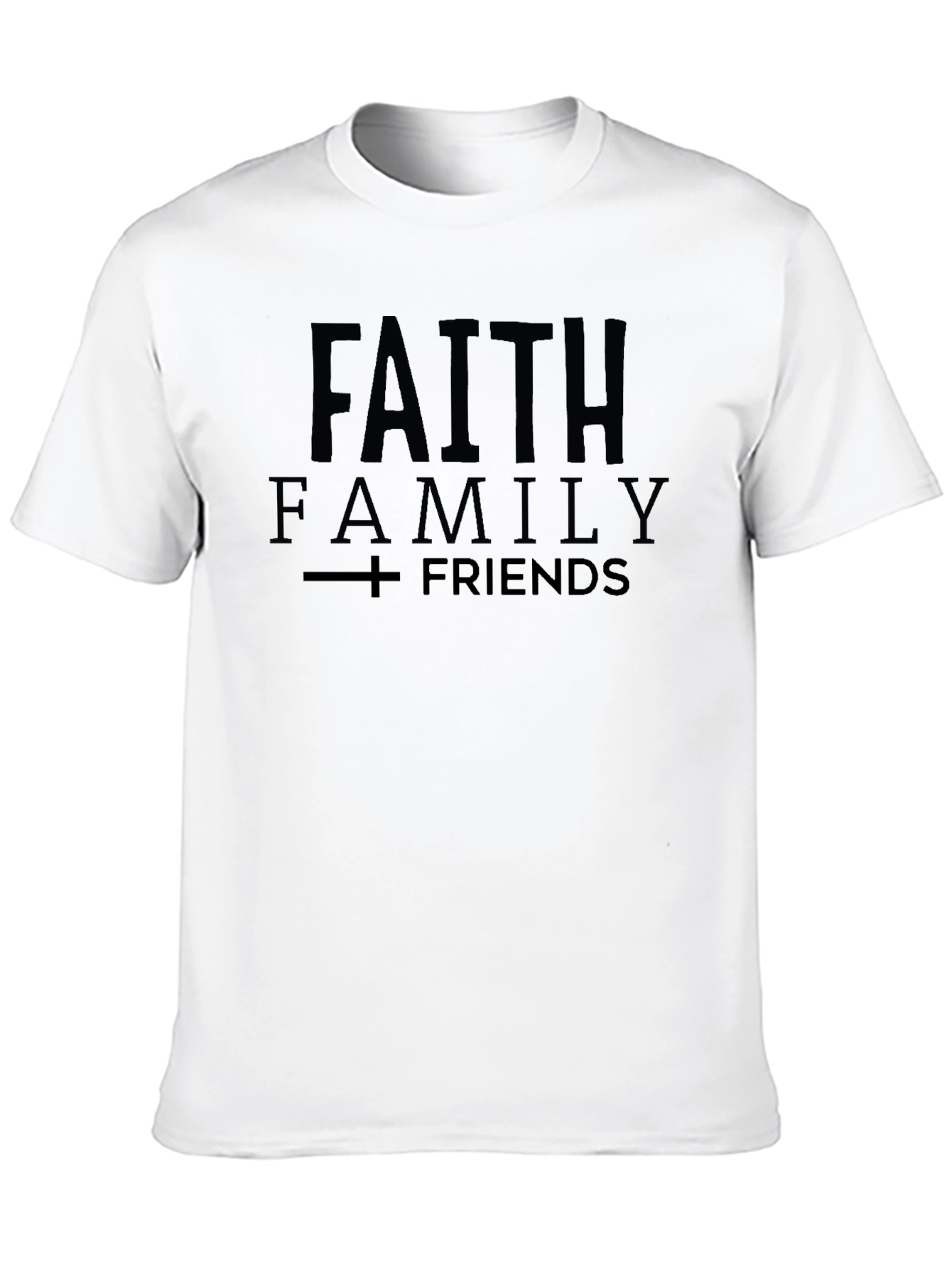 Black Faith Family Friends Graphic Tee - Black T-Shirt view 10