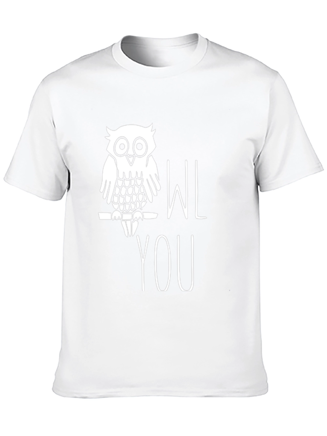 Black Owl You Love T-Shirt - Funny Graphic Tee view 10