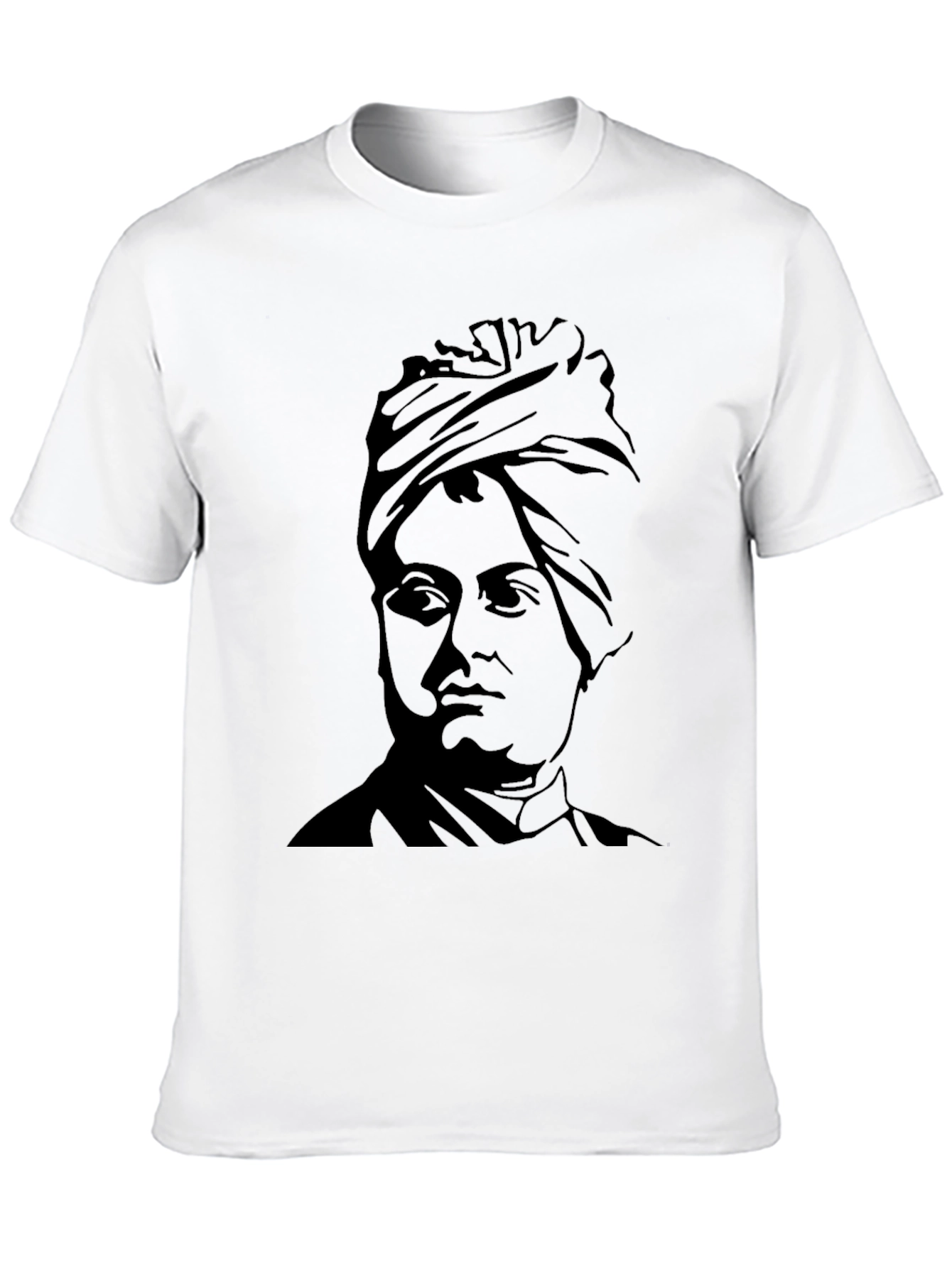 Black Black T-Shirt with Portrait Graphic view 10