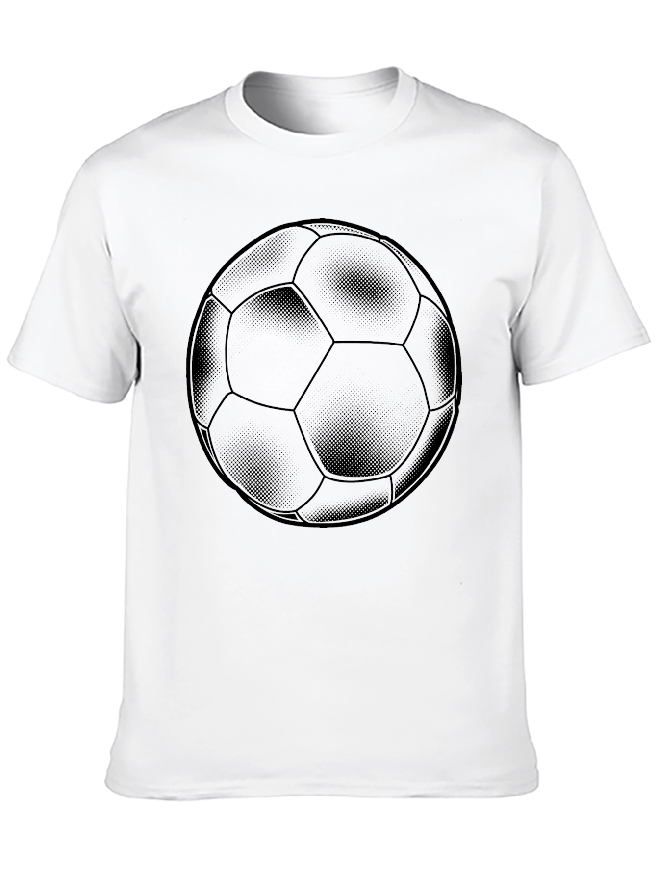 Black Soccer Ball Graphic T-Shirt - Black view 10