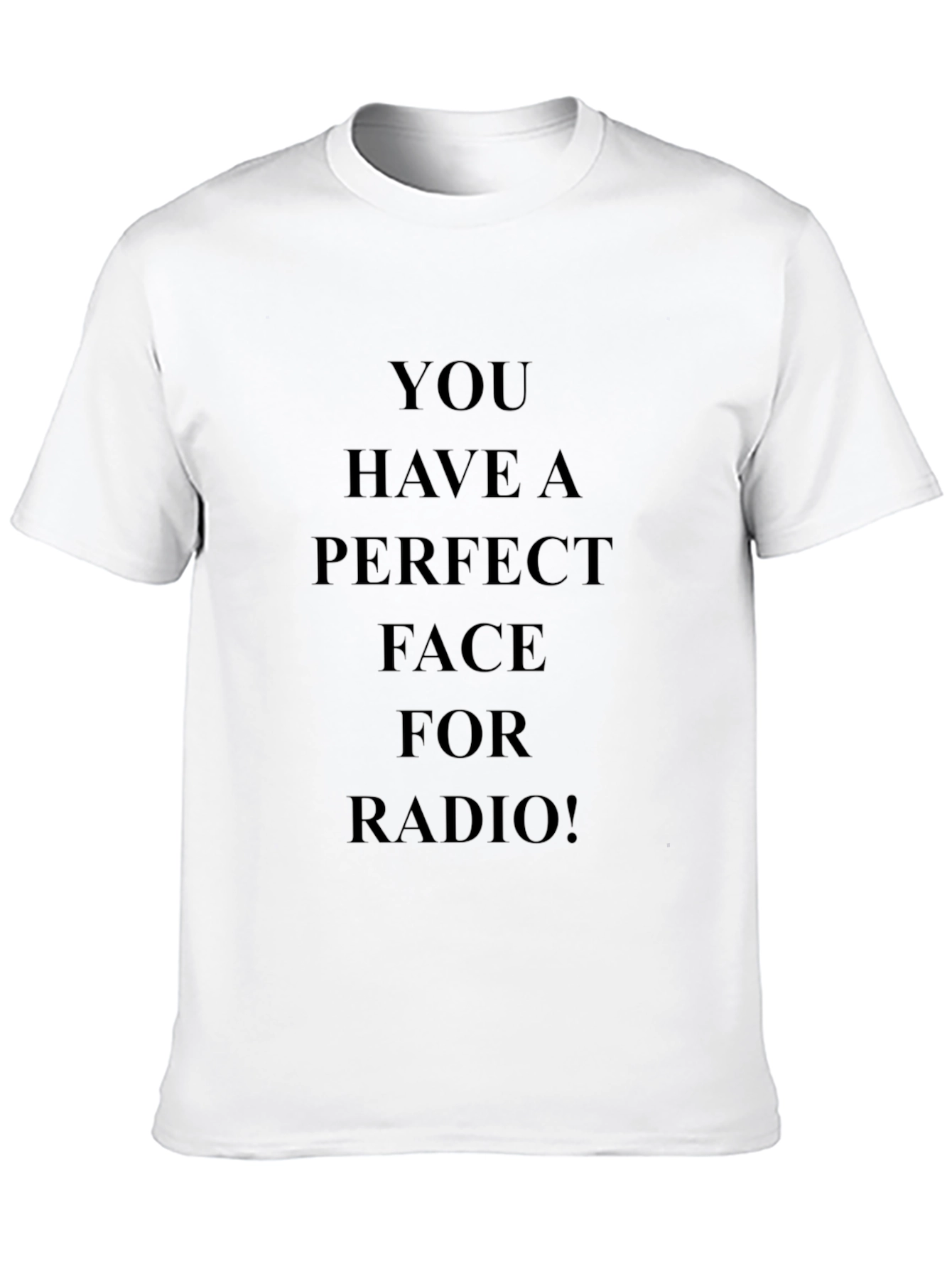 Black Perfect Face for Radio Graphic Tee view 10