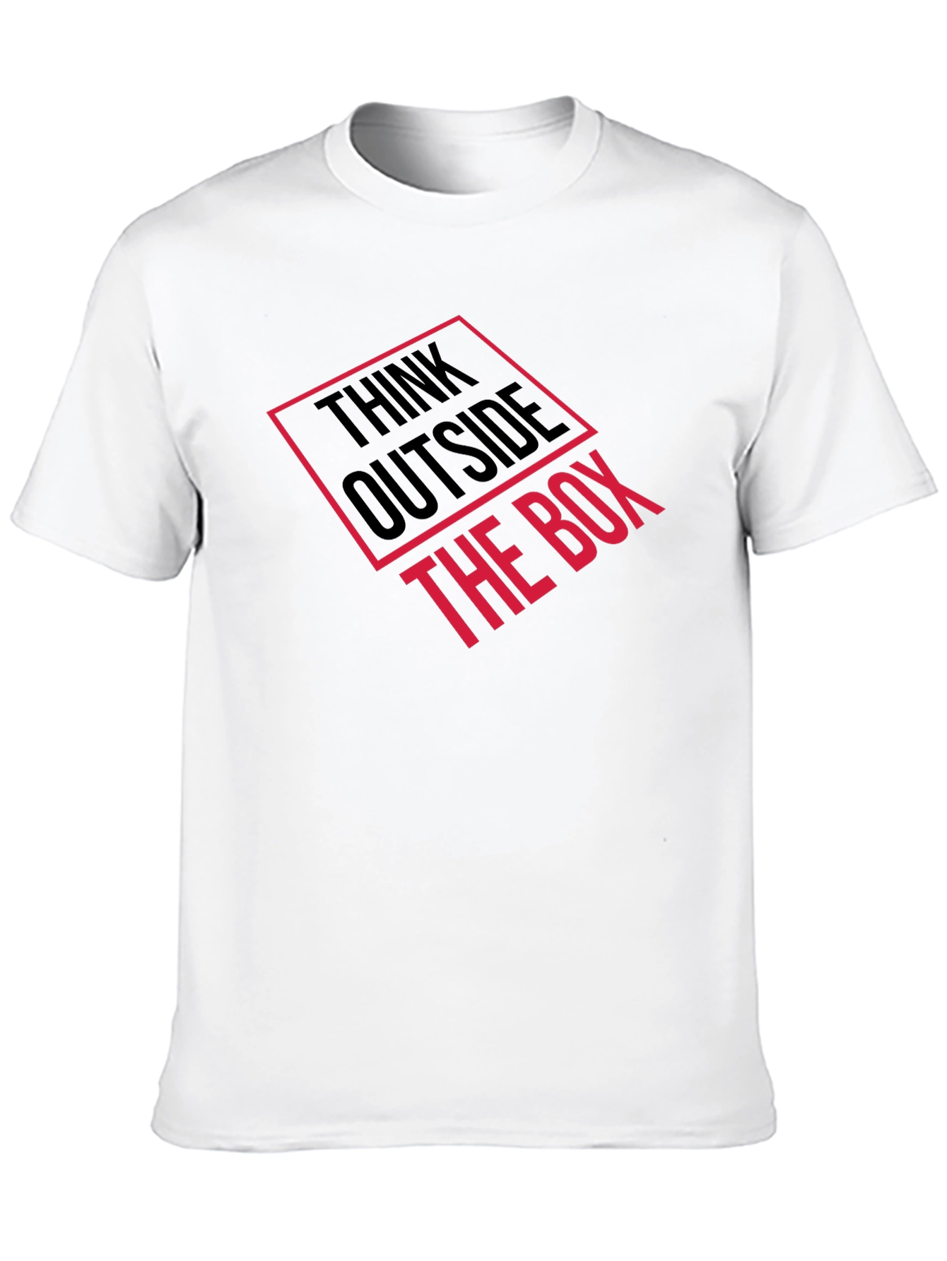 Black Think Outside the Box Graphic Tee - Black view 10