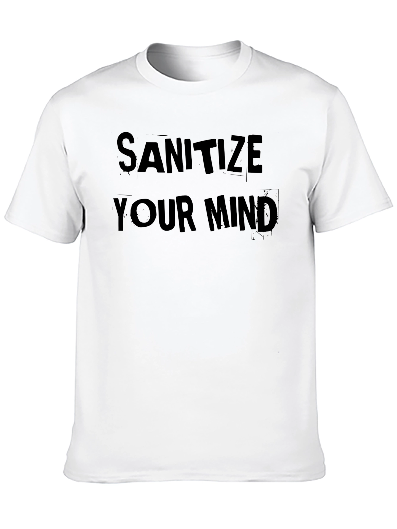 Black Sanitize Your Mind Graphic T-Shirt view 10