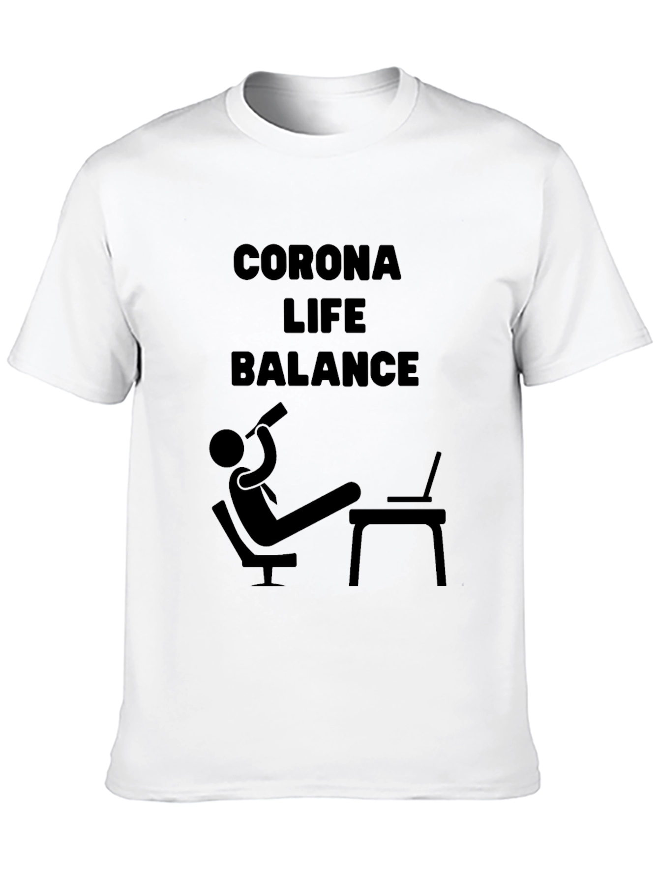 Black Corona Life Balance T-Shirt view 10
