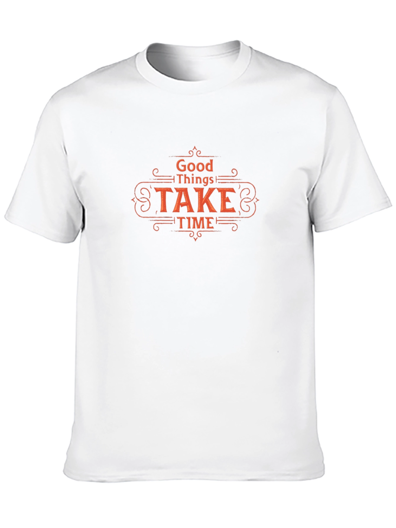 Black Good Things Take Time Black T-Shirt view 10