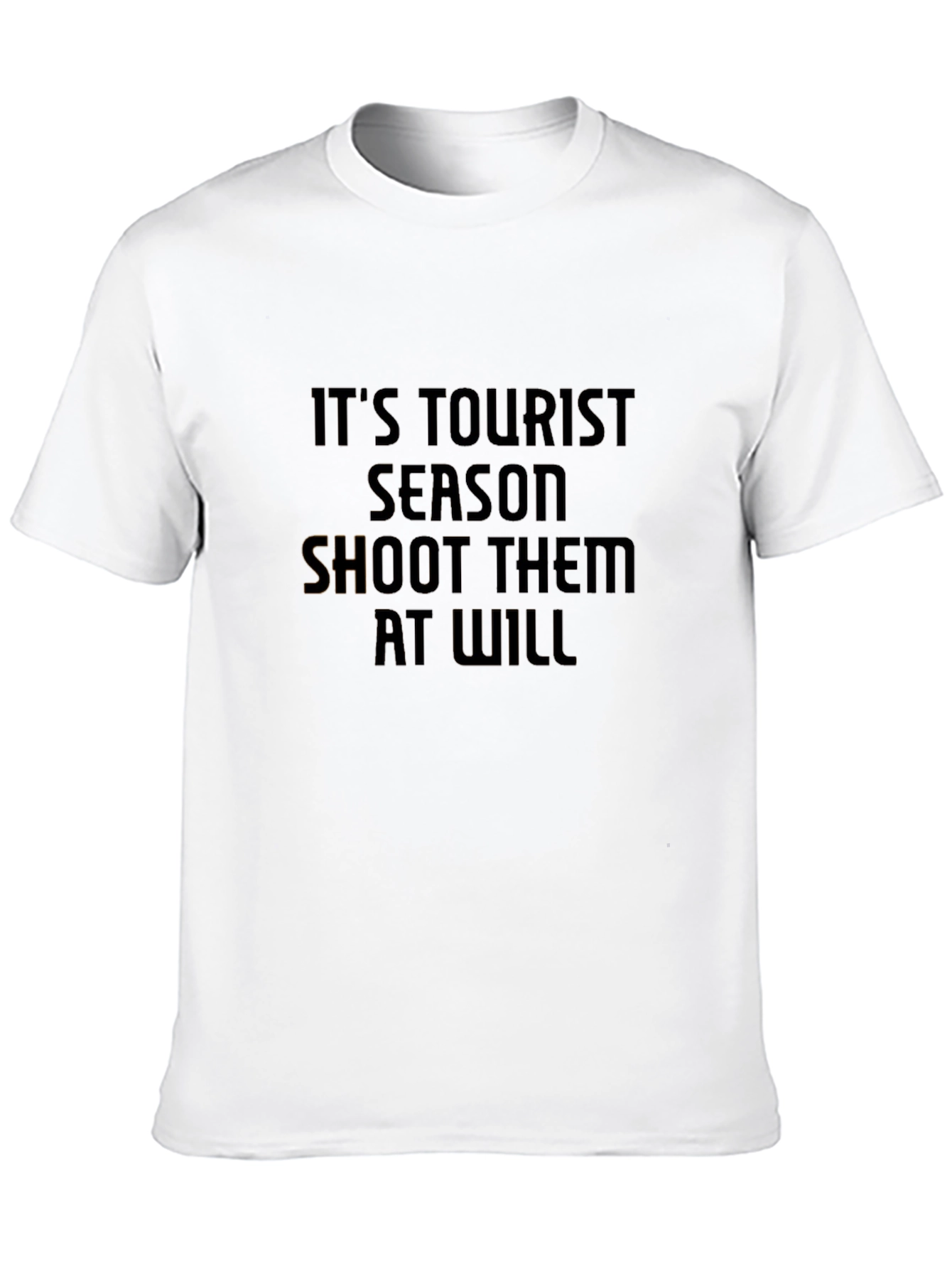 Black It's Tourist Season Graphic T-Shirt view 10