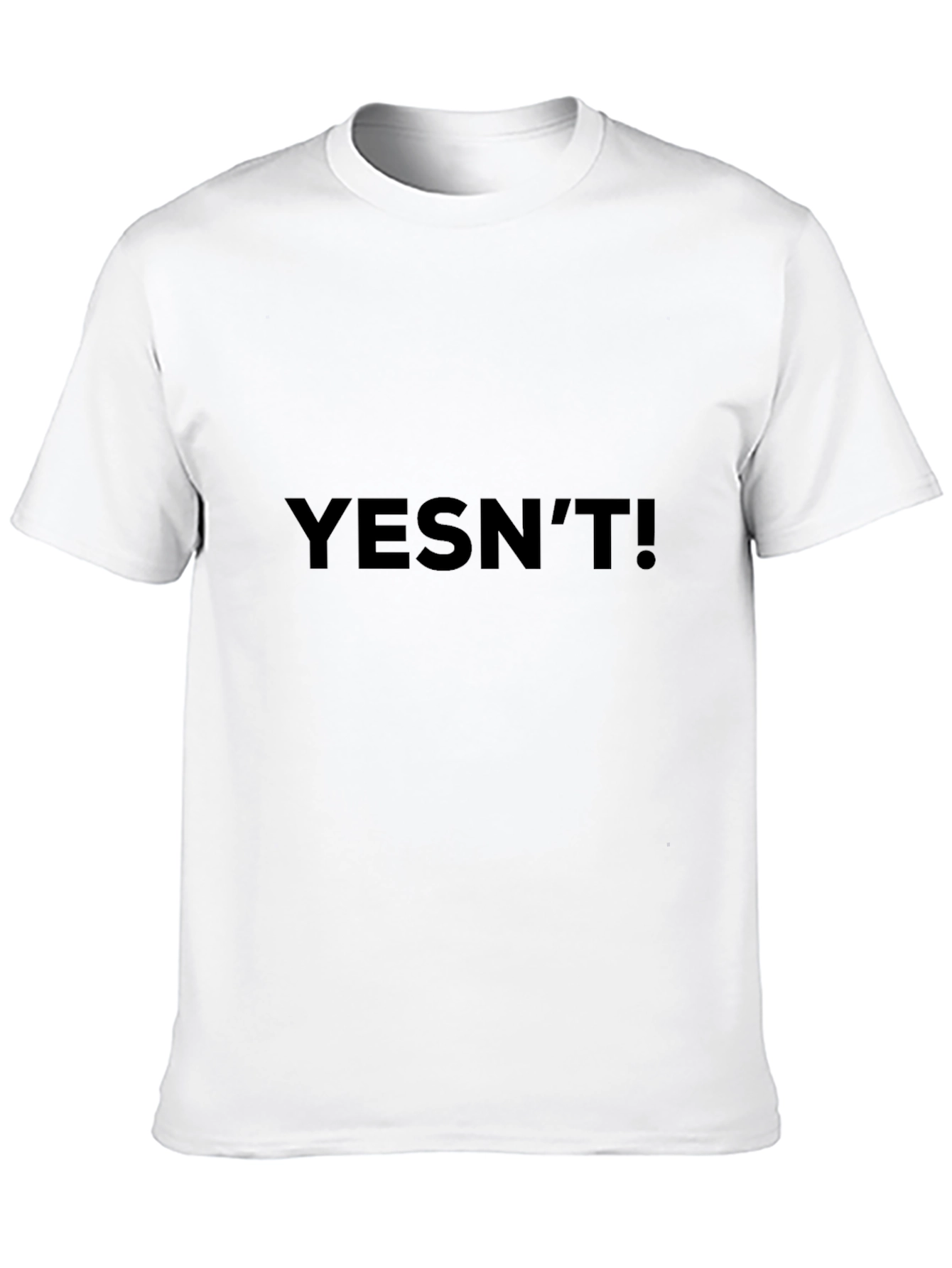 Black YESN'T! Black Graphic Tee - Casual Style view 10