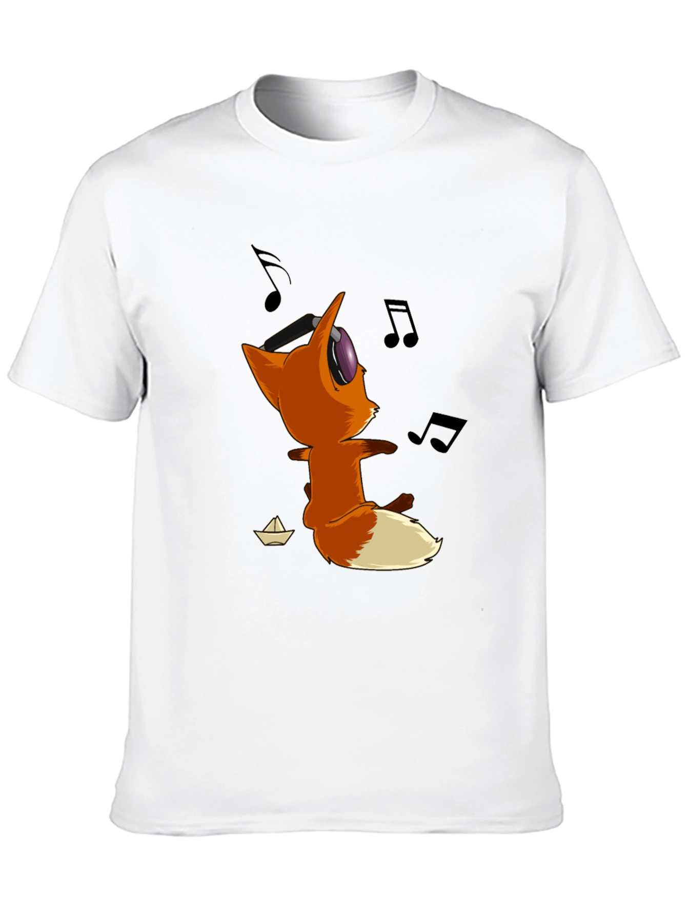 Black Cartoon Fox T-Shirt - Fun & Stylish Tee view 10