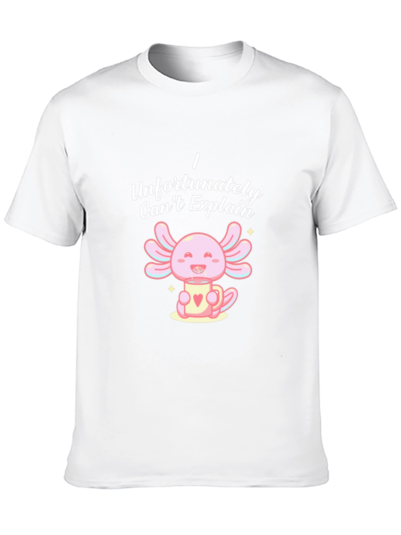 Black Cute Axolotl T-Shirt - I Can't Explain Axolotl Mug view 10