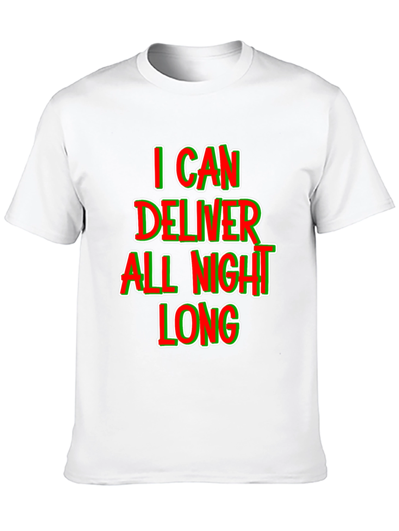 Black I Can Deliver All Night Long T-Shirt view 10