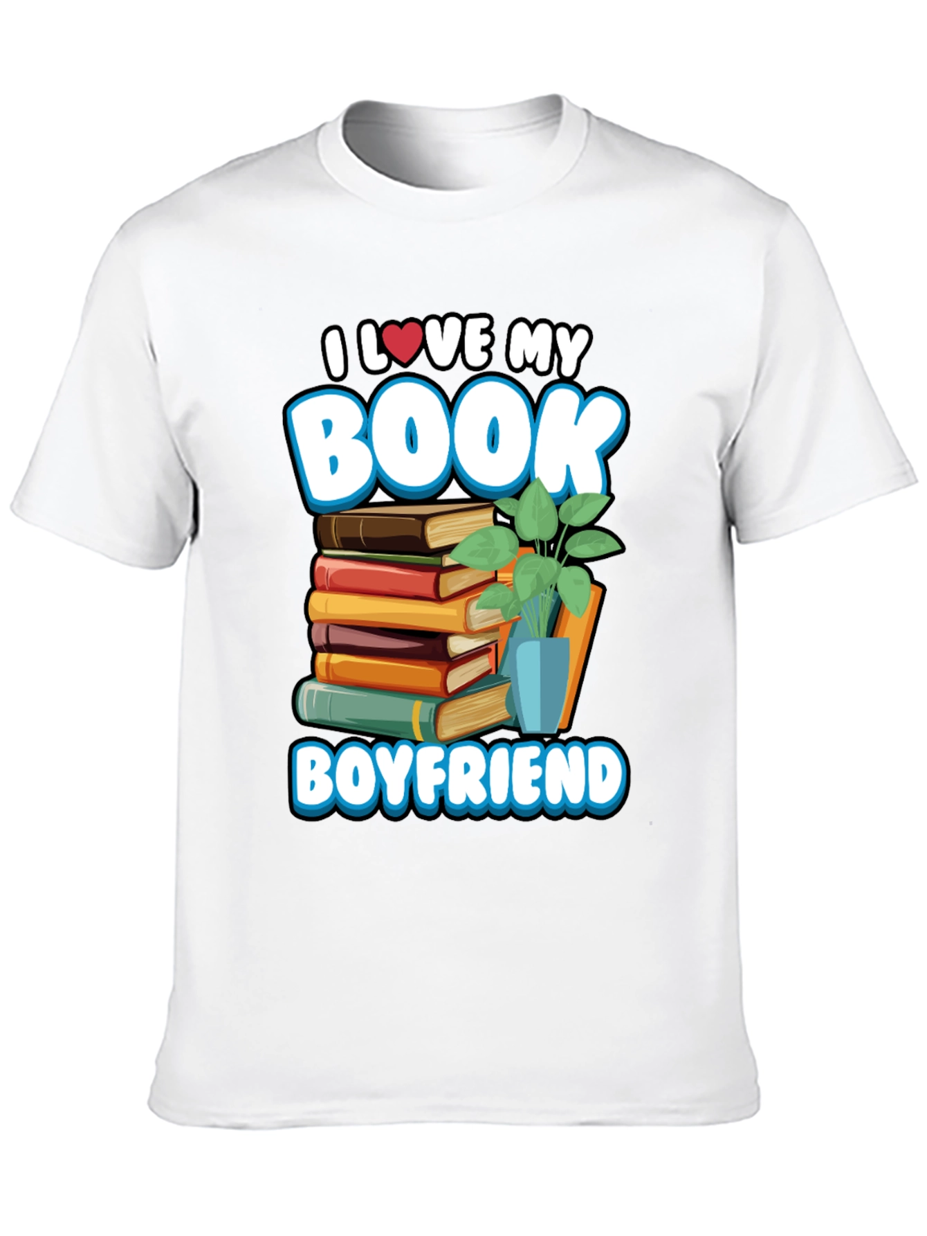 Black Book Boyfriend T-Shirt -  I Love My Book view 10
