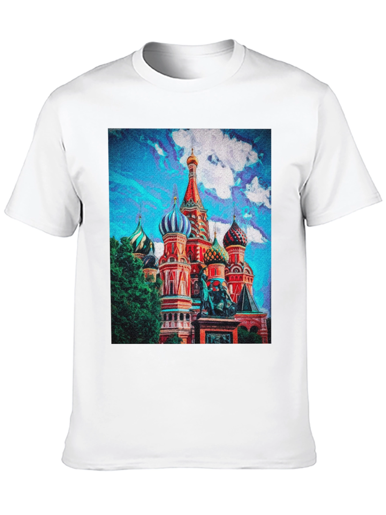 Black St. Basil's Cathedral Graphic T-Shirt view 10