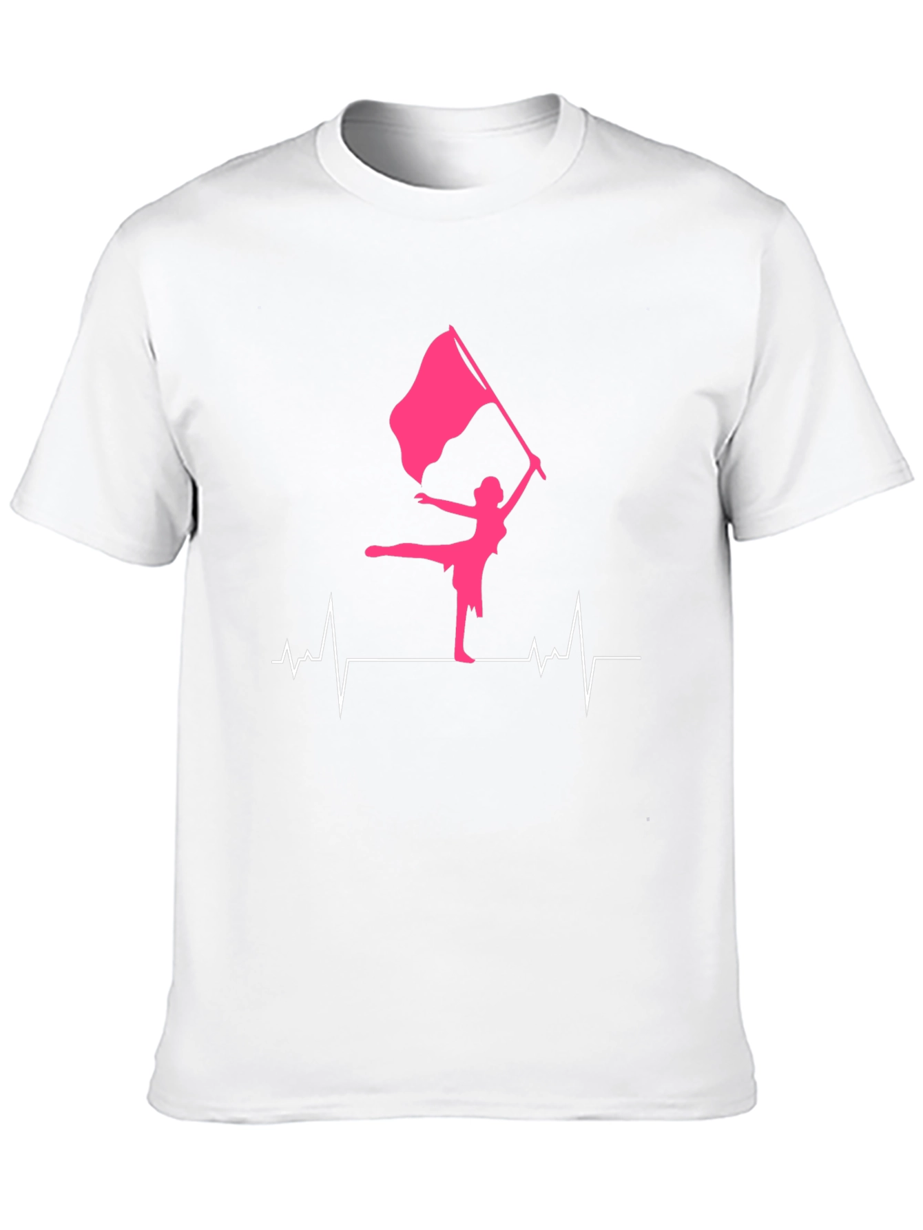 Black Color Guard Heartbeat T-Shirt view 10