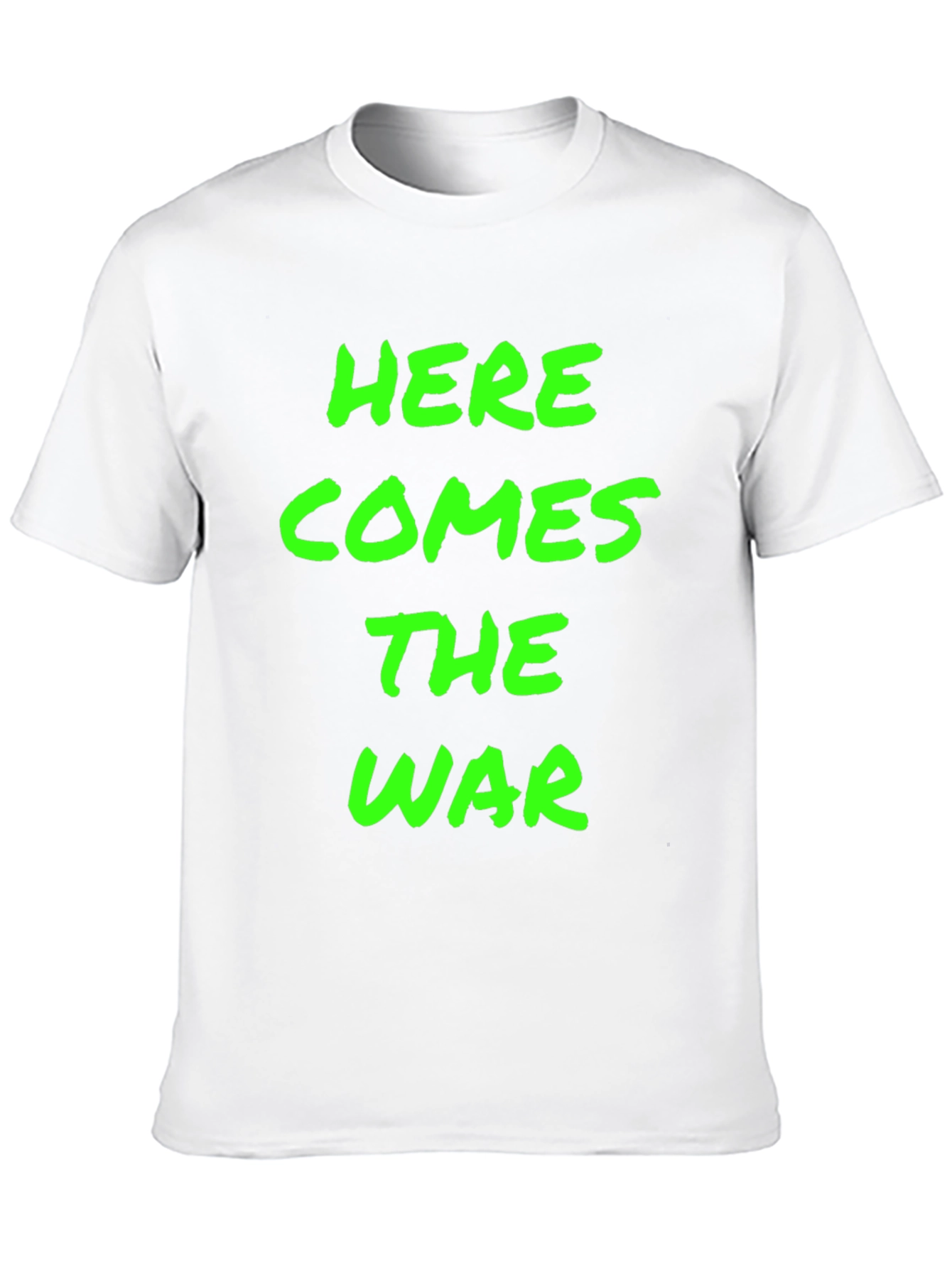 Black Here Comes The War Black Graphic Tee view 10