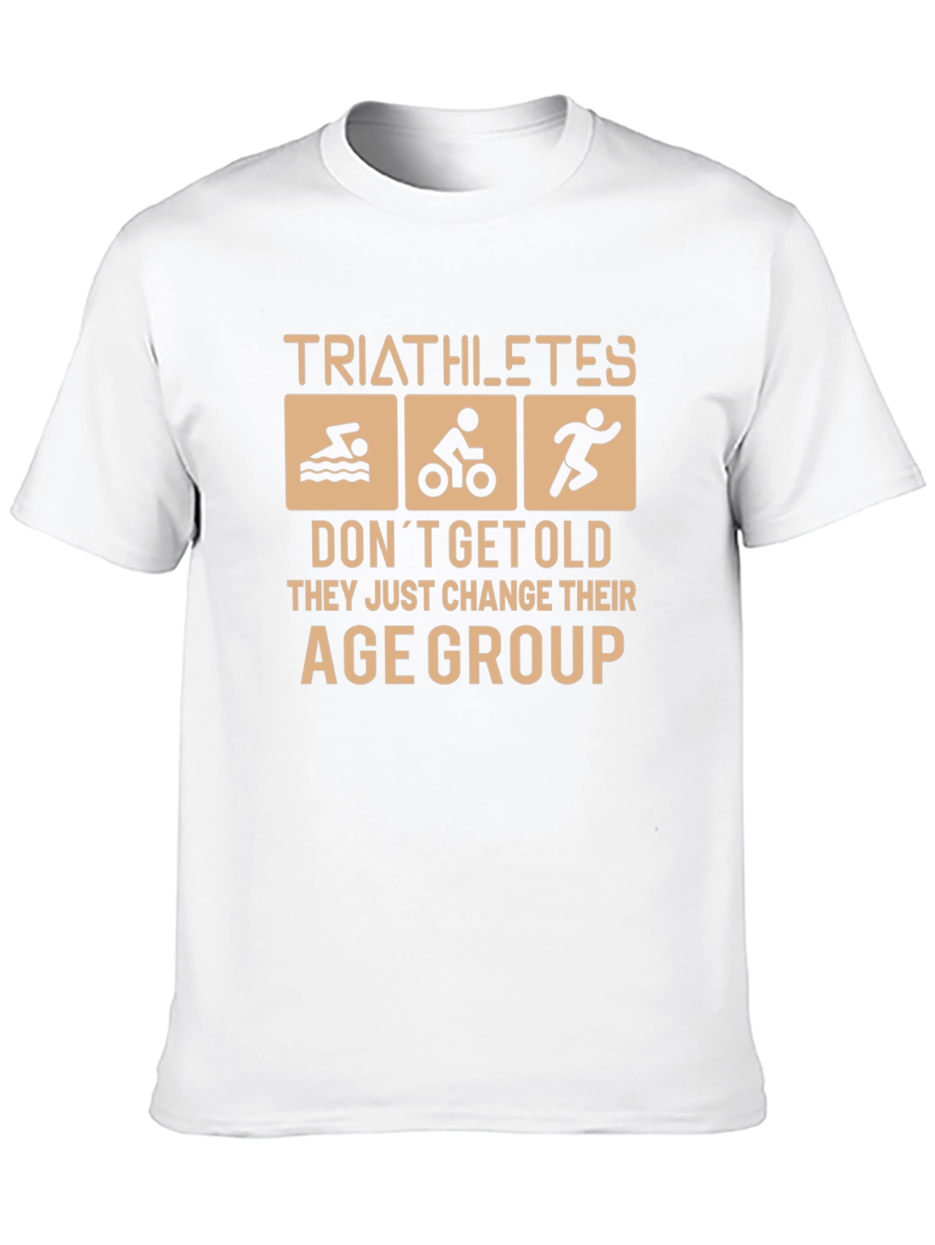Black Triathlete Age Group Black Graphic Tee view 10